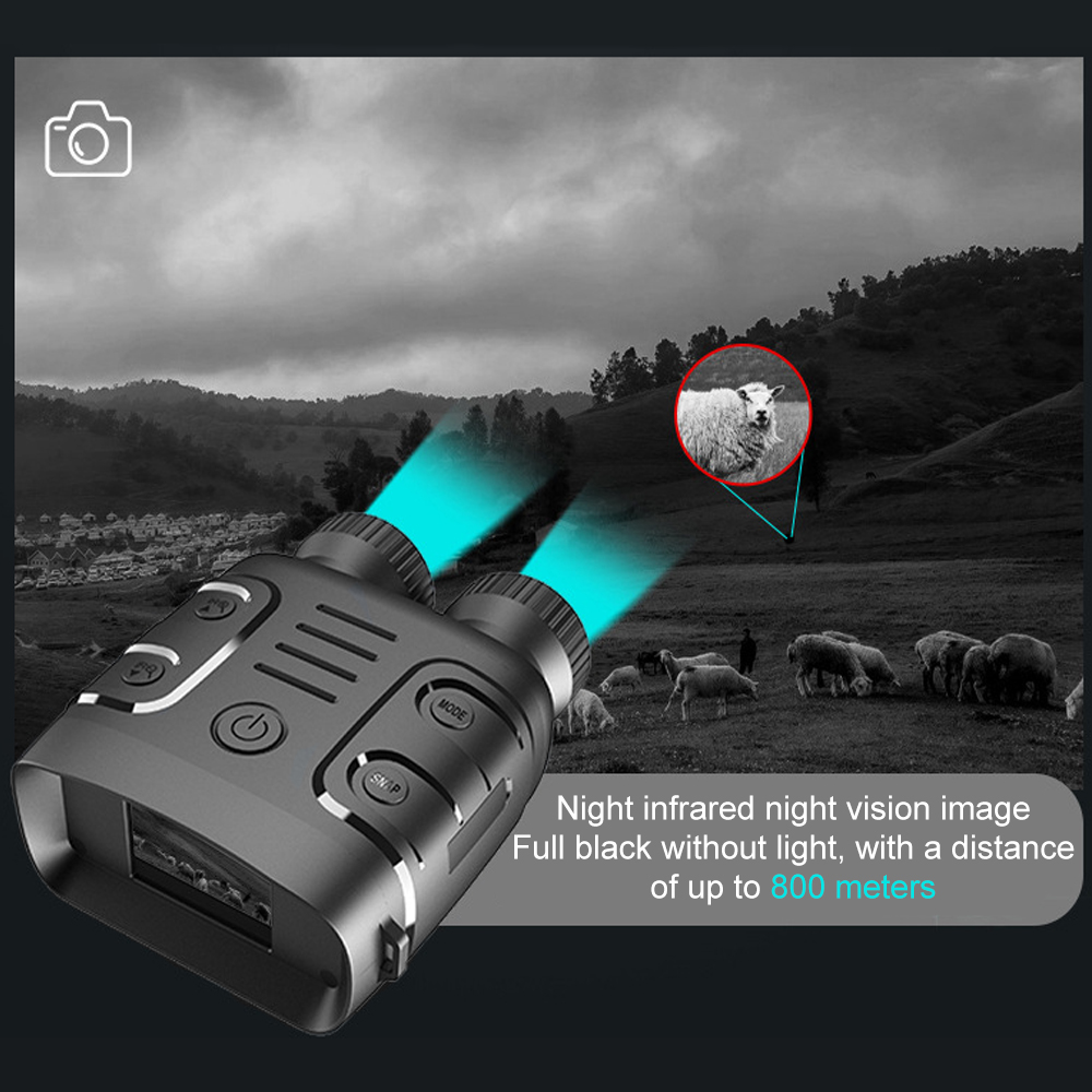 For Hunting Boating 10X Binocular Infrared Night-Visions Device 1080P Day Night Use Photo Video Taking Digital Zoom Binocular