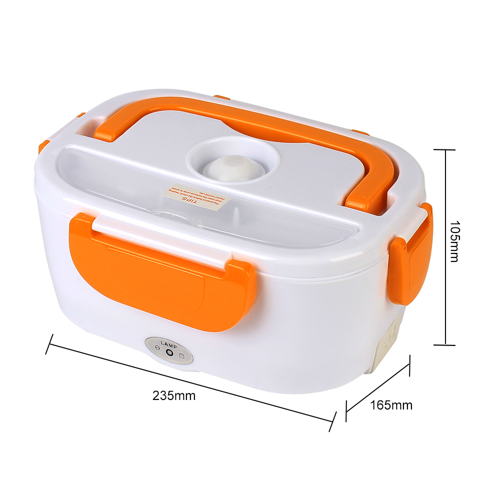 Travel Car Work Heating Bento Box Fast Heating Food container Dinnerware Electric Heated Lunch Box 12V 220V EU Plug