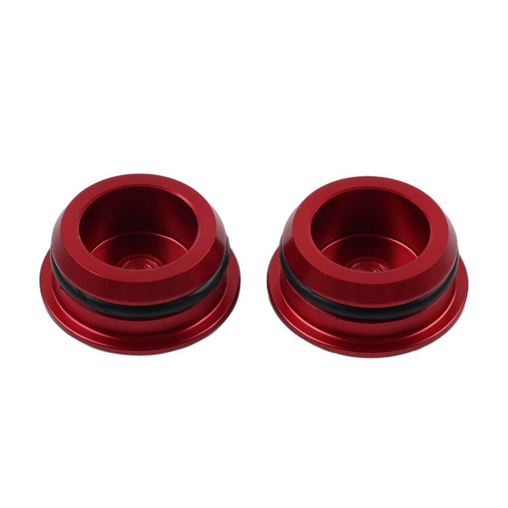 Motorcycle Frame Hole Cover Cap Plug Red For Kawasaki Ninja 400