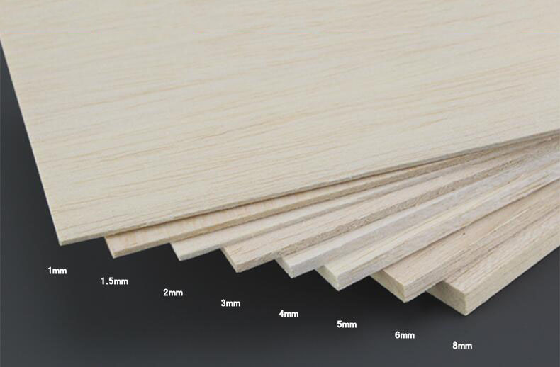 300x100mmWooden Plate Sheet 1mm~8mm Thick Model Balsa Wood ...