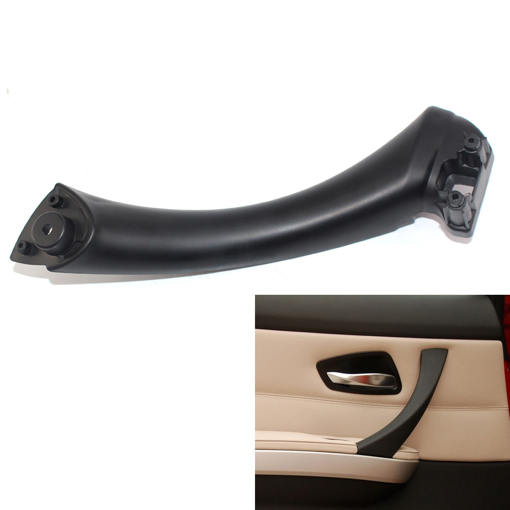 thumbnail image 2 of Front & Rear Left Inner Door Panel Handle Pull Trim Cover For BMW E90 Series 3 - Black 2 of 6