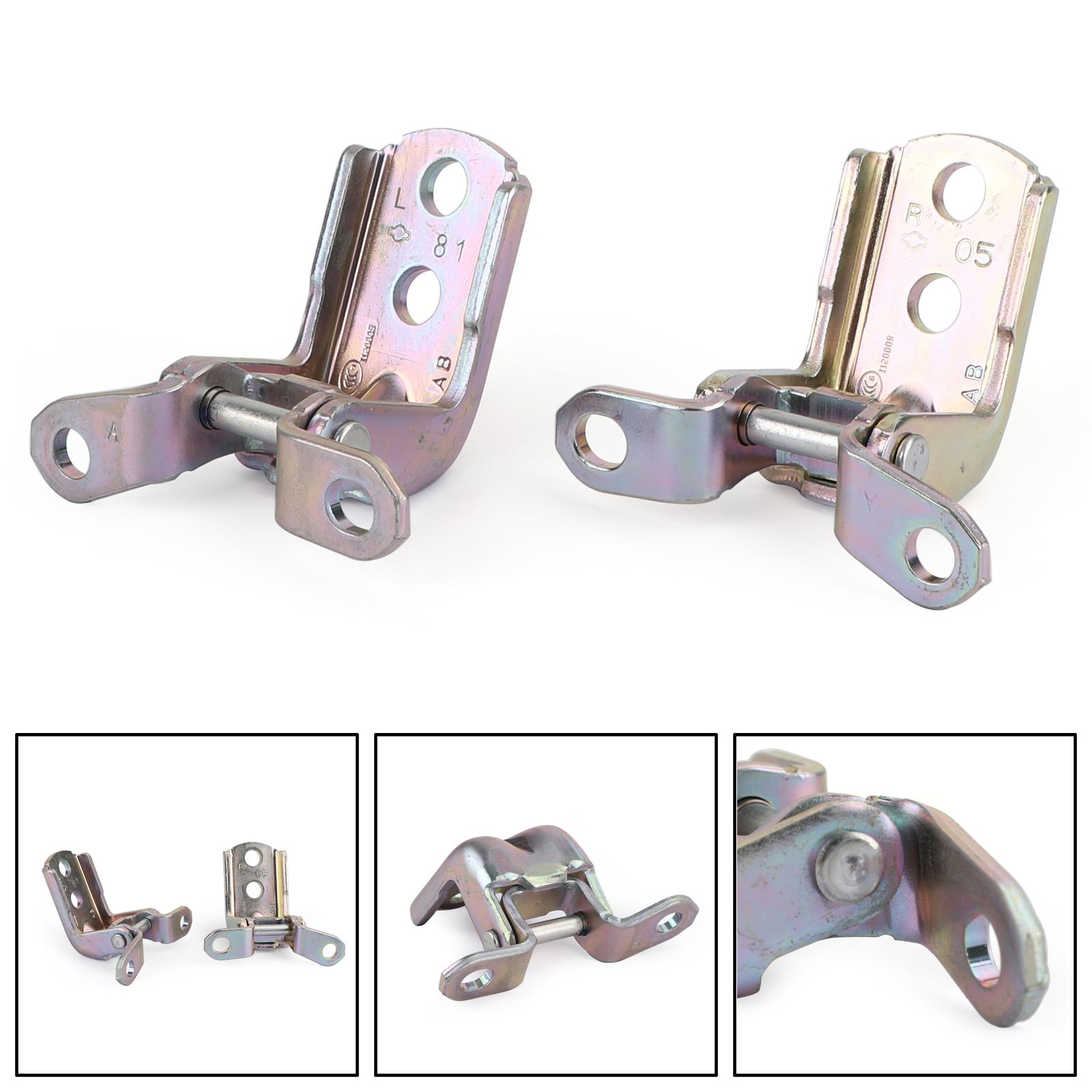 Car Front L&R Door Hinges Set Upper/Lower For Nissan Patrol GU Y61