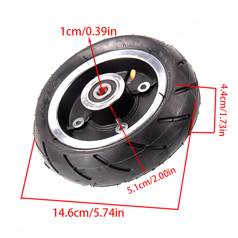 Description Picture 5 of itemHigh quality material 150X50 wheels suitable for small handcarts/scooters, sturdy and durable