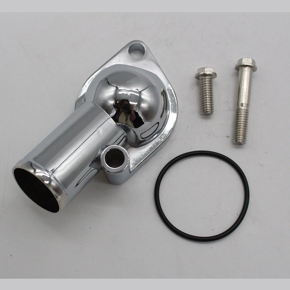 Fit Sb Bb Chevy Chrome Water Neck Thermostat Housing Small Big Block Ebay