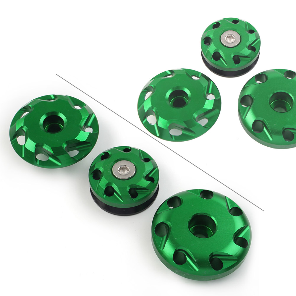 3x Green Frame Hole Cap Cover Plug for Kawasaki NINJA1000 Z1000