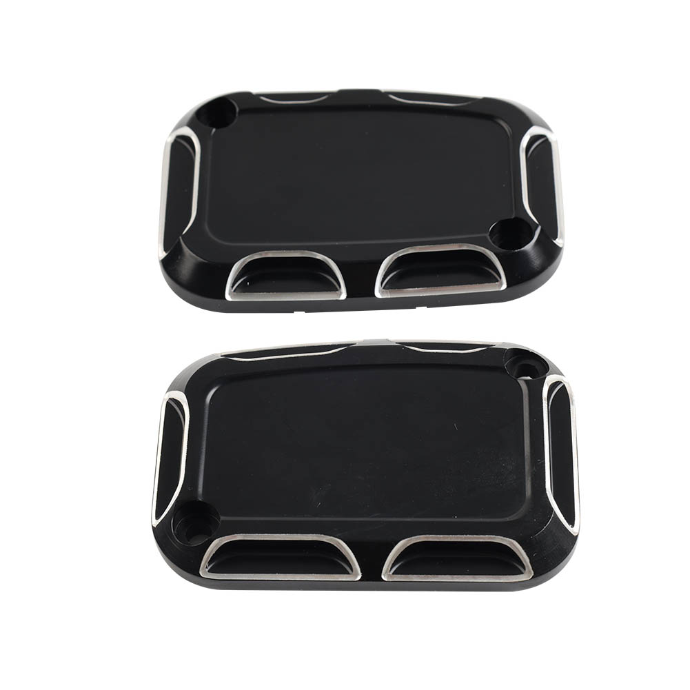 Black Anodized Front Brake Master Cylinder Cover – Fits Harley Electra Glide, Road King, V-Rod