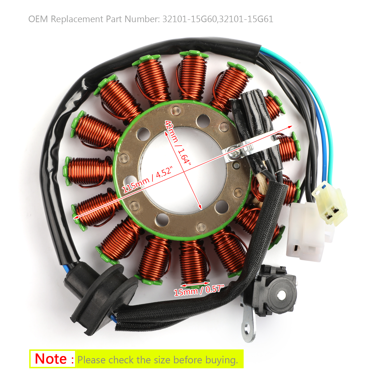 STATOR Fits SUZUKI AN400 BURGMAN 400 11 12 13 14 15 16 MOTROCYCLE