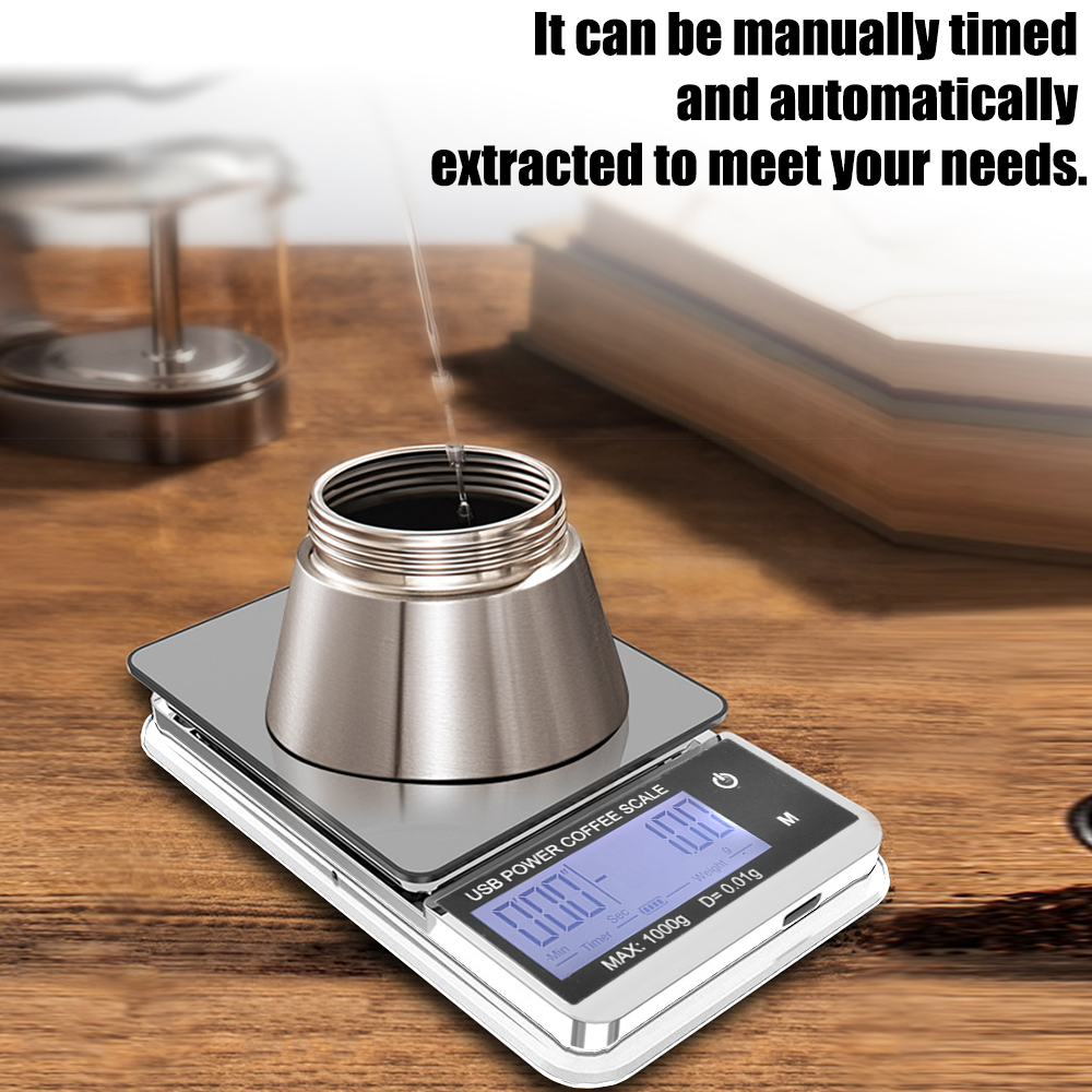 Title 4, Mini Pocket Scale 1000g/0.01g Auto Timer Digita...