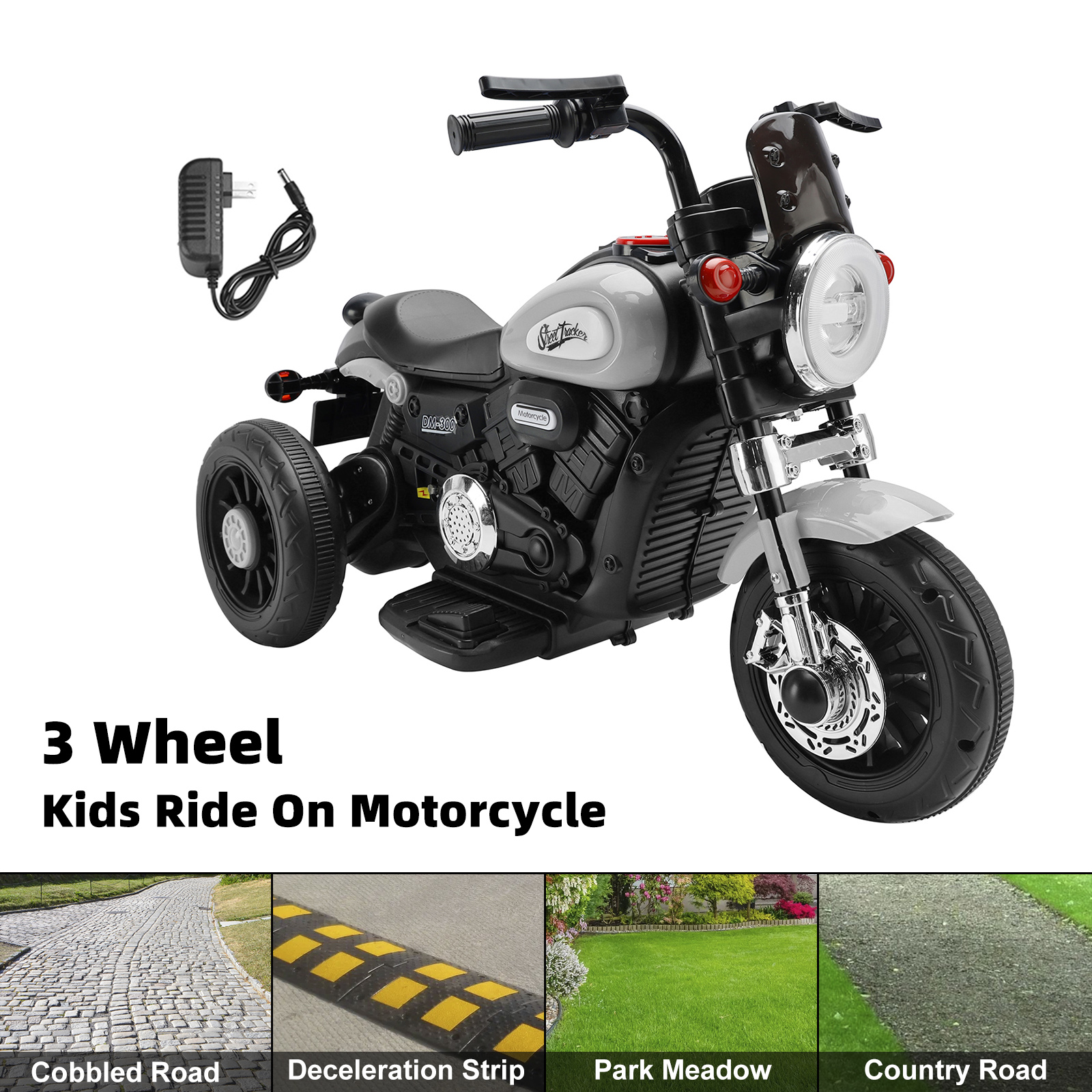 3 Wheel Kids Ride On Motorcycle