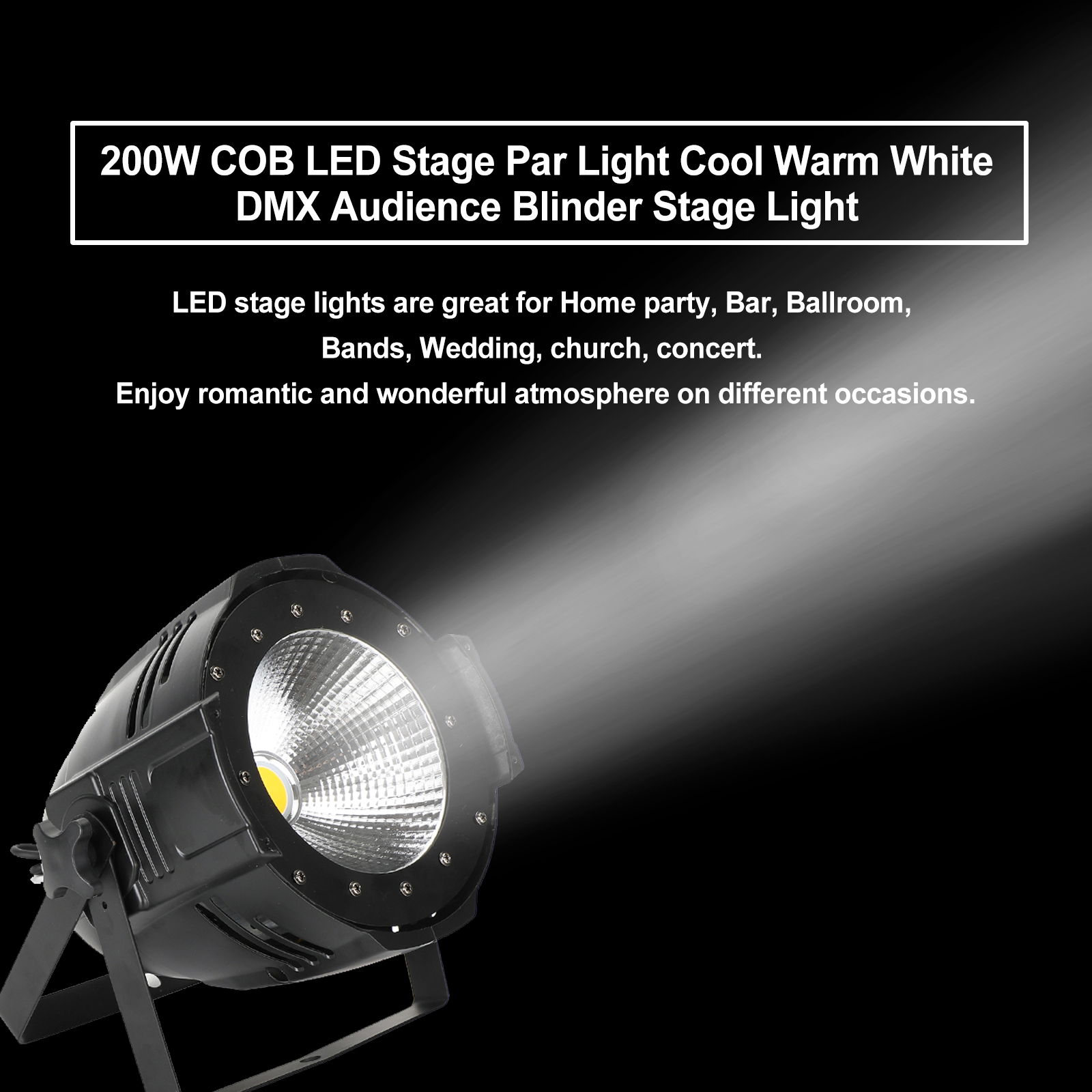 200W COB LED 舞台照明 DMX制御　x 2台 Amazon.co.jp : BETOPPER 200W COB LED 舞台照明 撮影録画