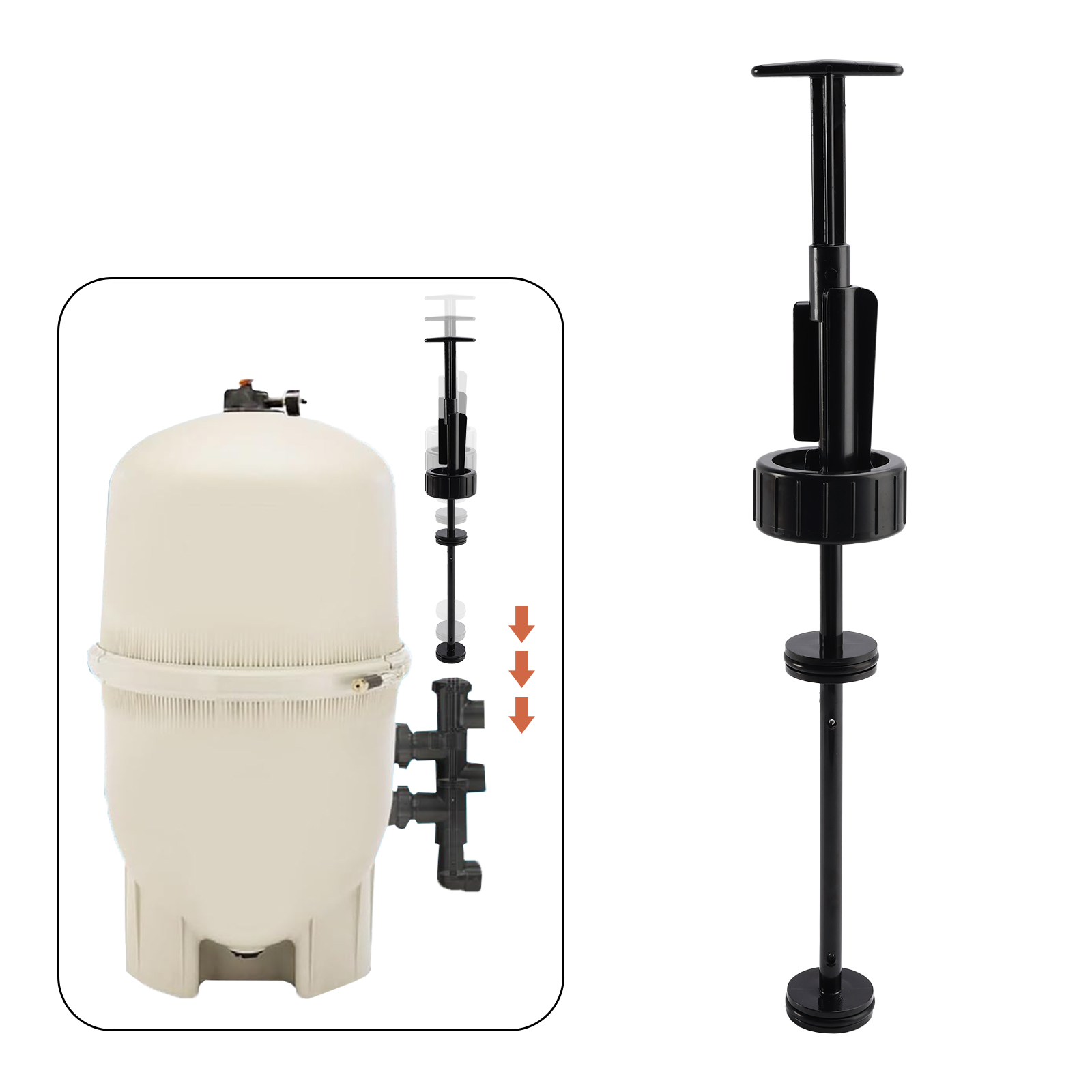 263055 Piston Shaft Assembly for Pentair PVC Slide Pool