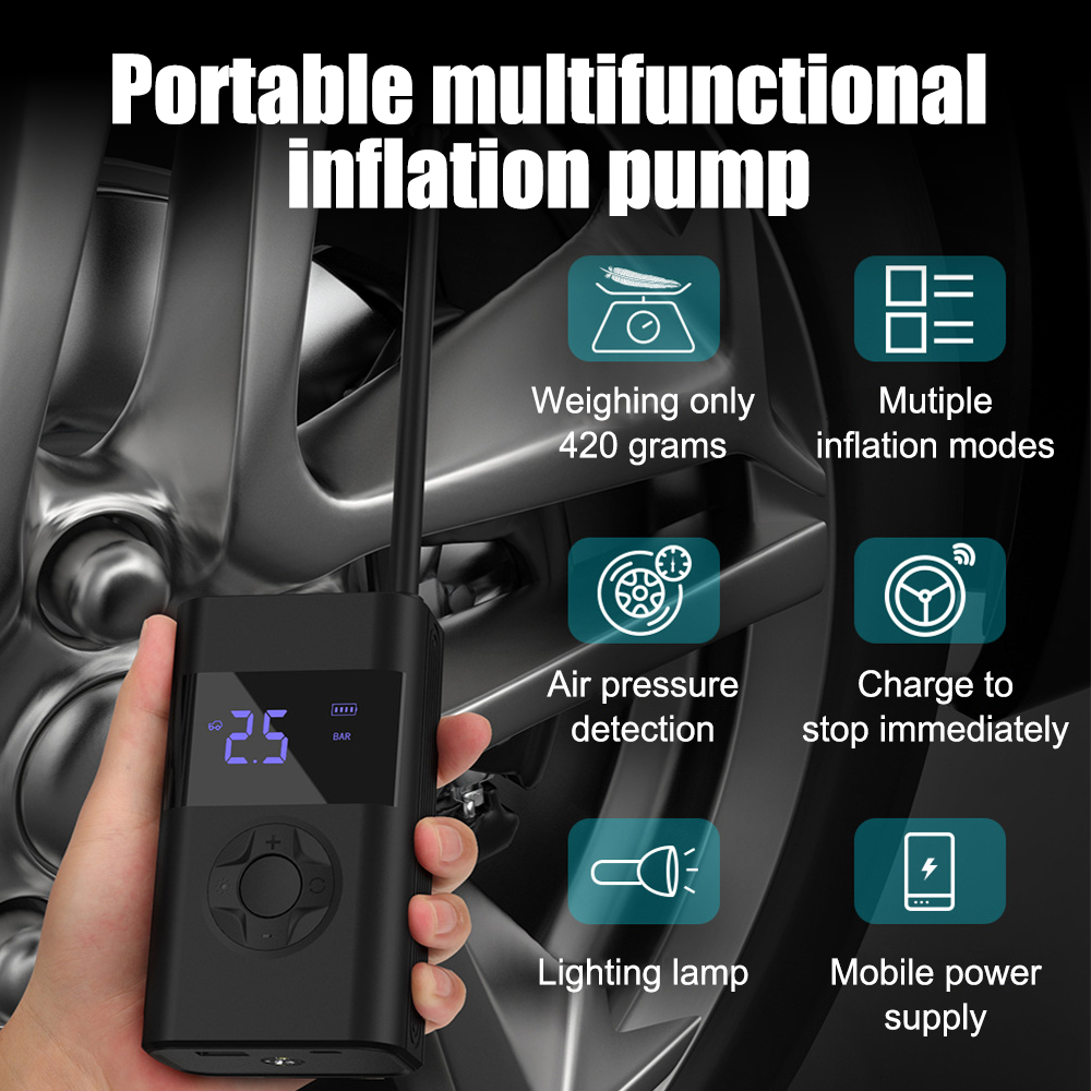 Title 3, Car Electrical Air Pump Wireless Tire Inflatabl...