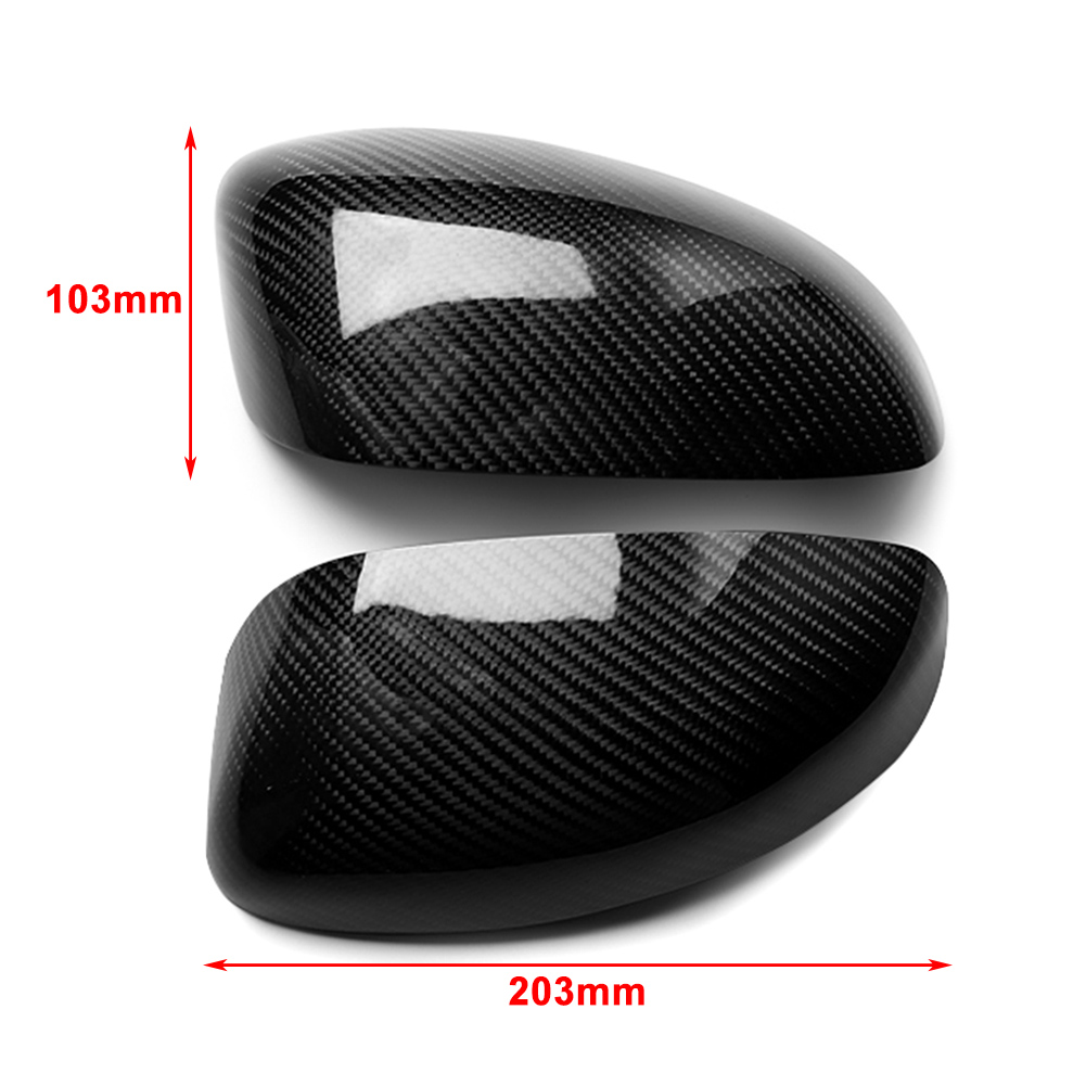 Carbon Fiber Rearview Door Mirror Cover Side Wing Mirror Cap For