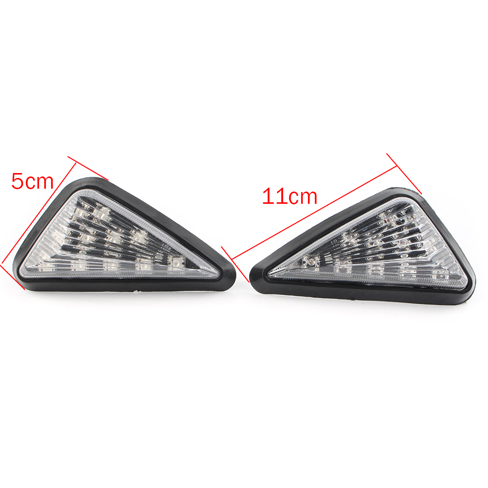 Clear Motorcycle LED Turn Signal Lights Amber Lamp For Kawasaki