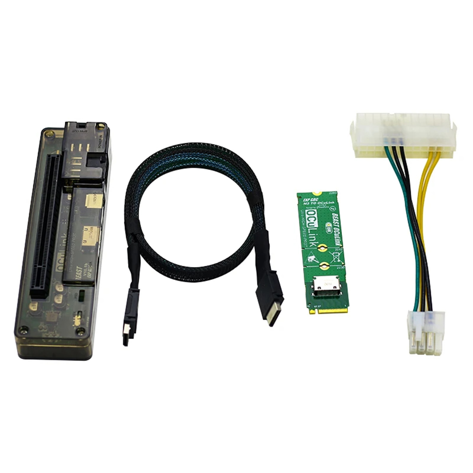外付けGPUセット（oculink + 外部電源） MINISFORUM UM780 XTX、OCulink経由で外付けGPUを接続してみた。接続