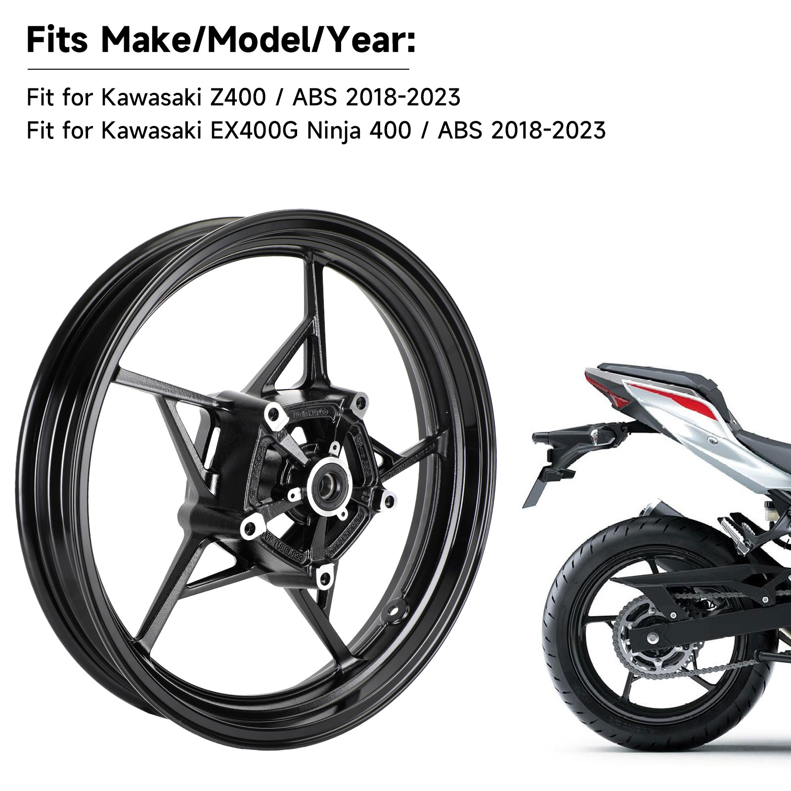 kawasaki Z400GP純正ホイール外装一式 2026年最新】Z400GP用ホイールパーツ多数！魅力的な商品をお探しなら
