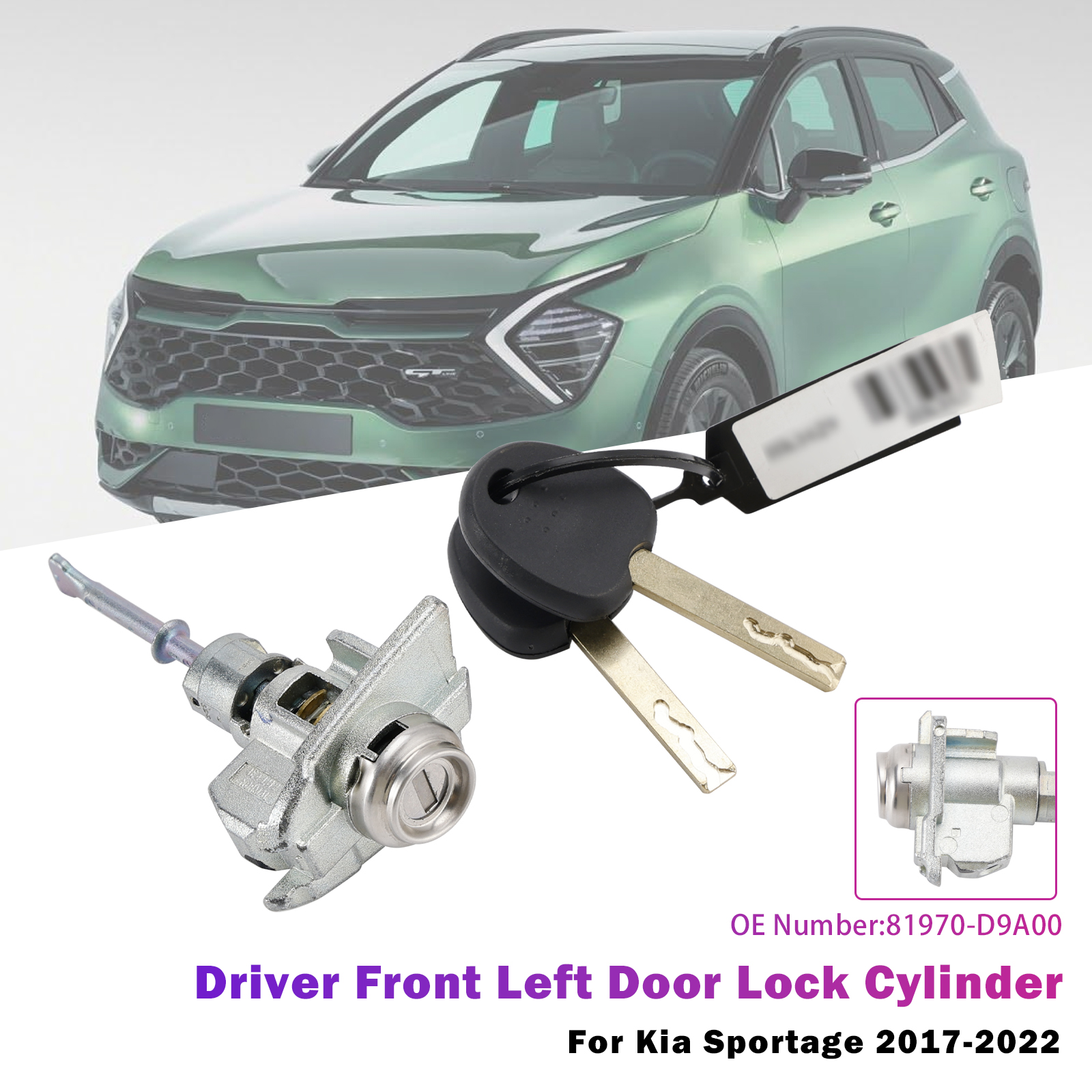Driver Front Left Door Lock Cylinder 81970-D9A00 For Kia Sportage