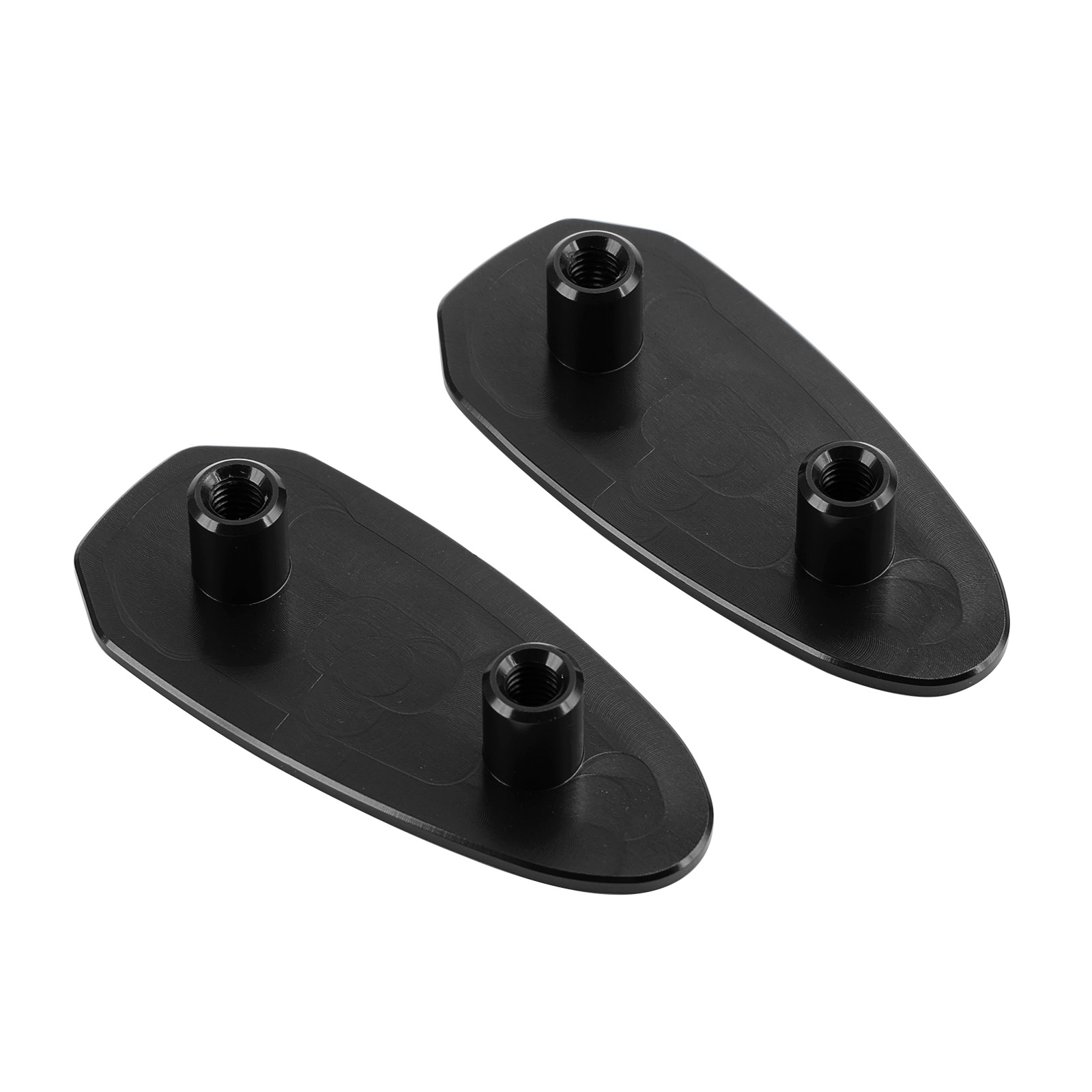 ALUMINUM REAR VIEW MIRROR HOLE CAPS BLACK FOR BMW S 1000 RR