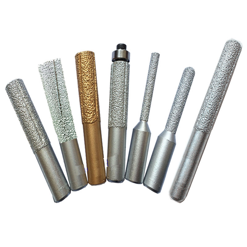 1/2" Shank Vacuum Brazed Diamond Router Bit Grinding Rotary Cutter