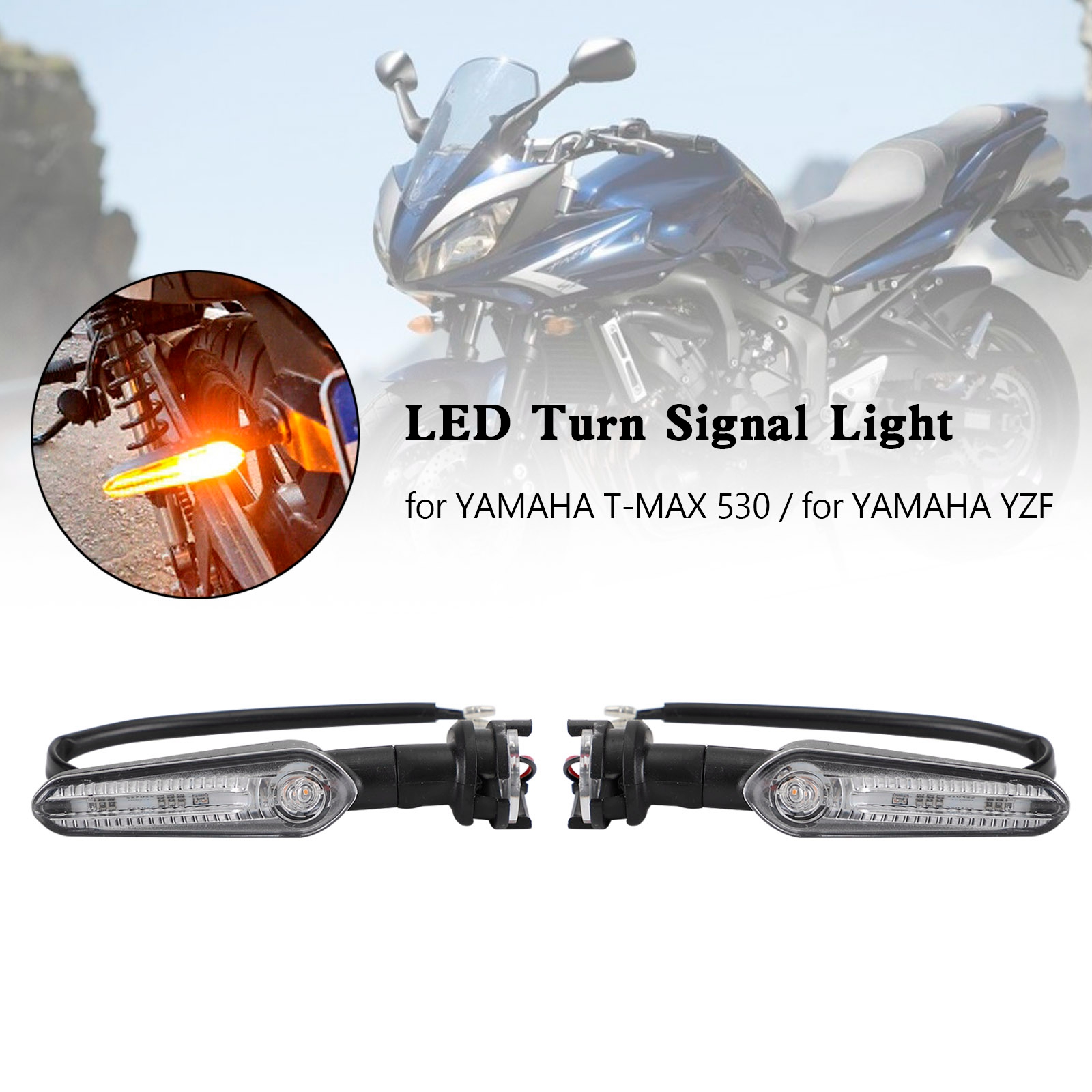 LED Refraction Blinker Turn Signal Light For YAMAHA MT-25 MT-03 MT