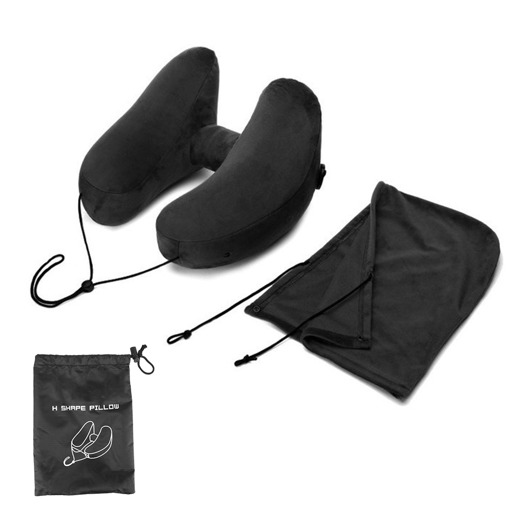 Almohada de cuello portátil para coche, avión y tren