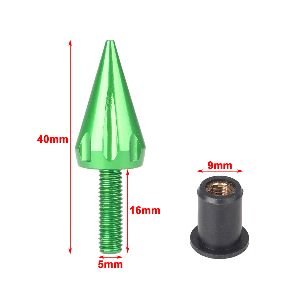 Swpeet 15Pcs Windshield Screws Aluminum Spike Motorcycle Windscreen - View #10