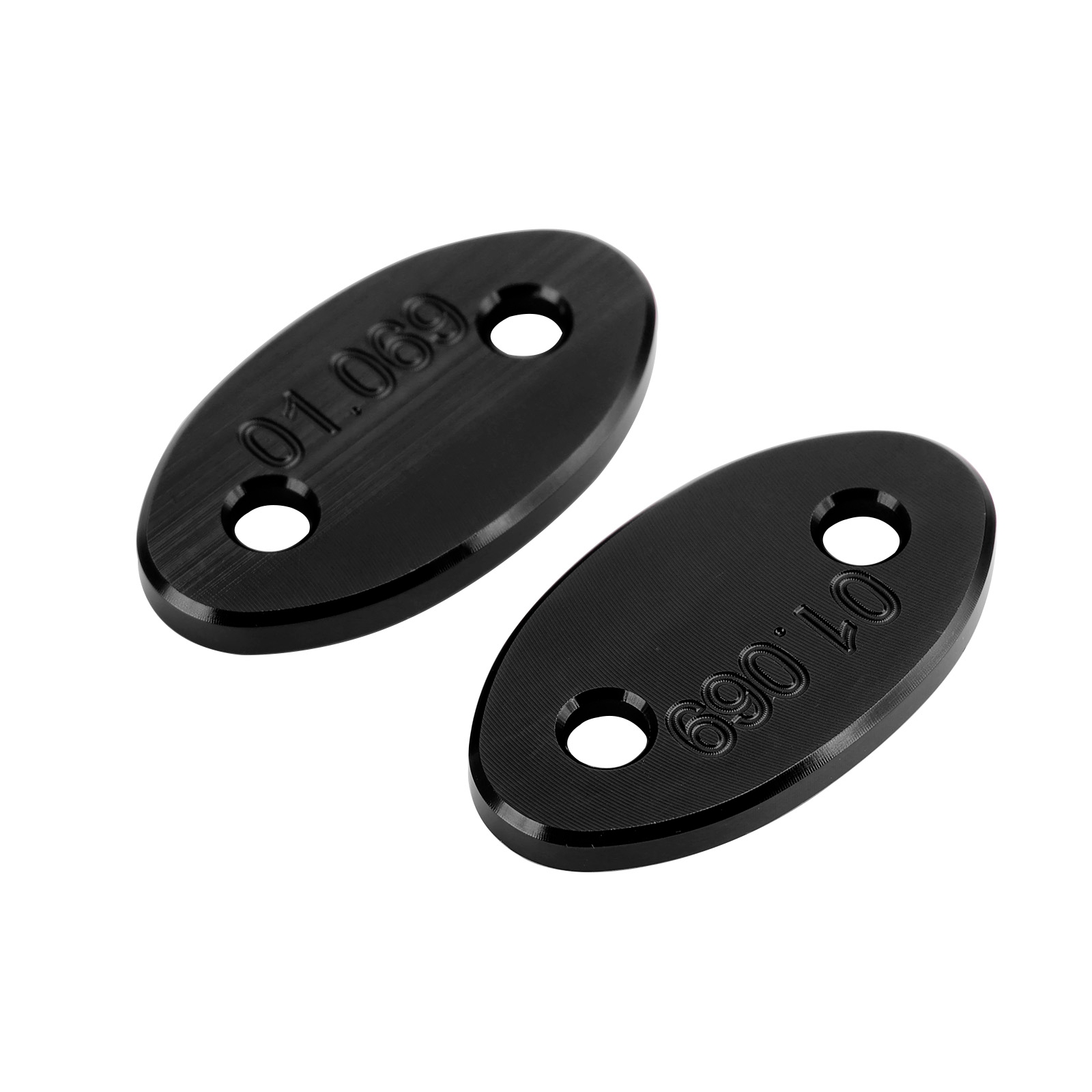 Rie Black mirror delete blanking block off plates fit Kawasaki ZX-6R