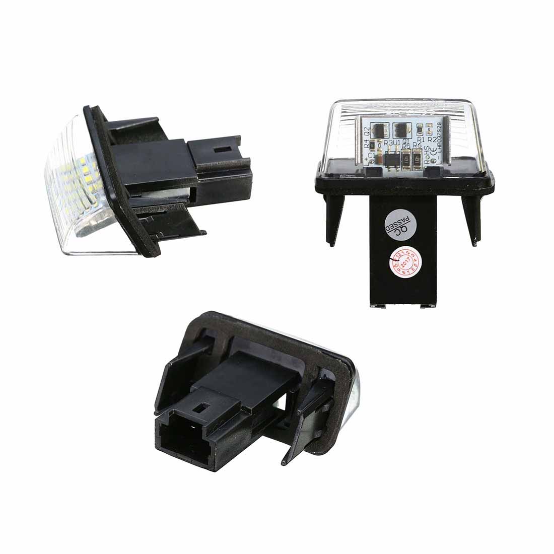 2x LED License Number Plate Lights Bulbs Fit For Peugeot 206 207 307