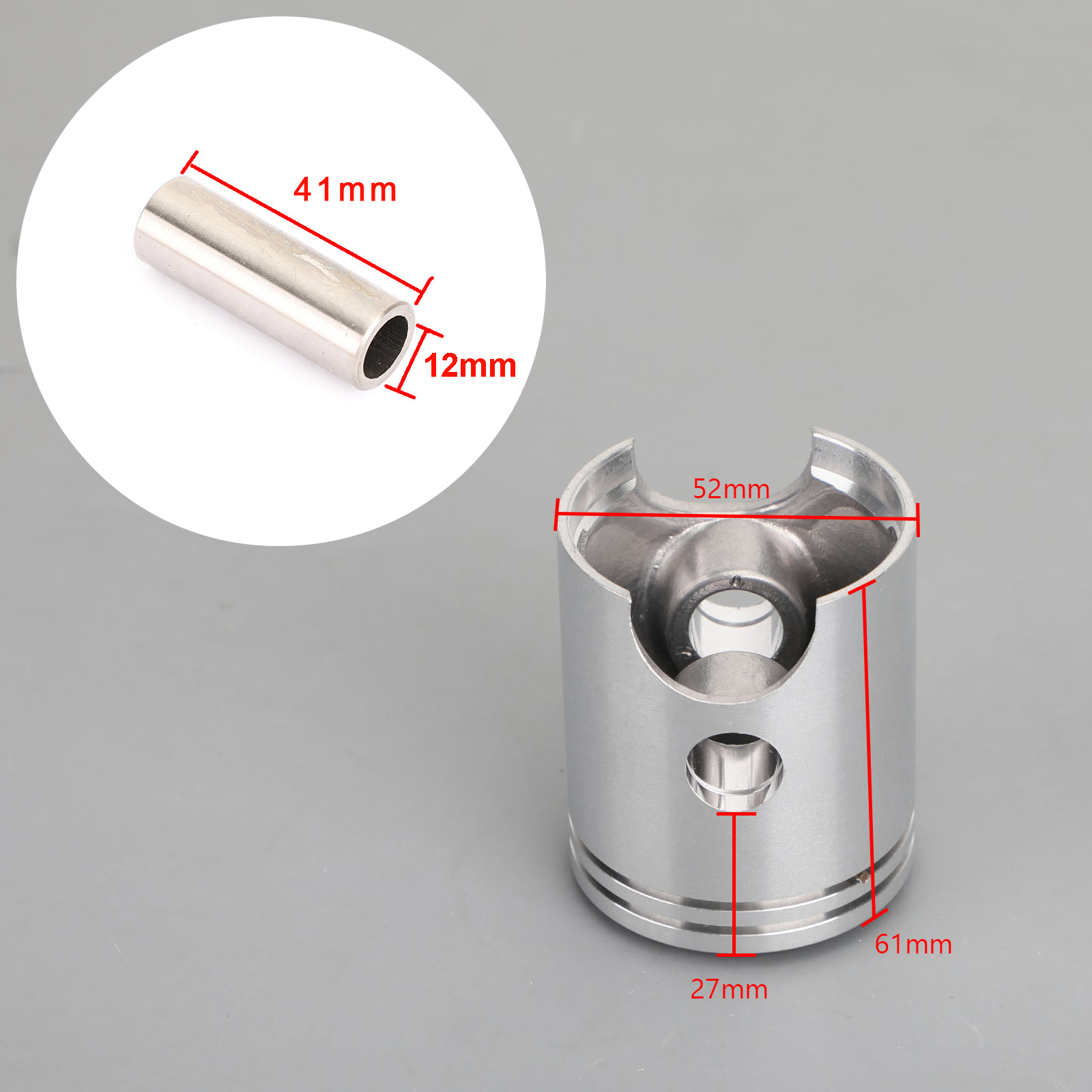 Kit Piston Pour Yamaha YBR125 DIVERSION 2005-2013 - Diamètres 54 à 55 Mm - Prêt à Monter