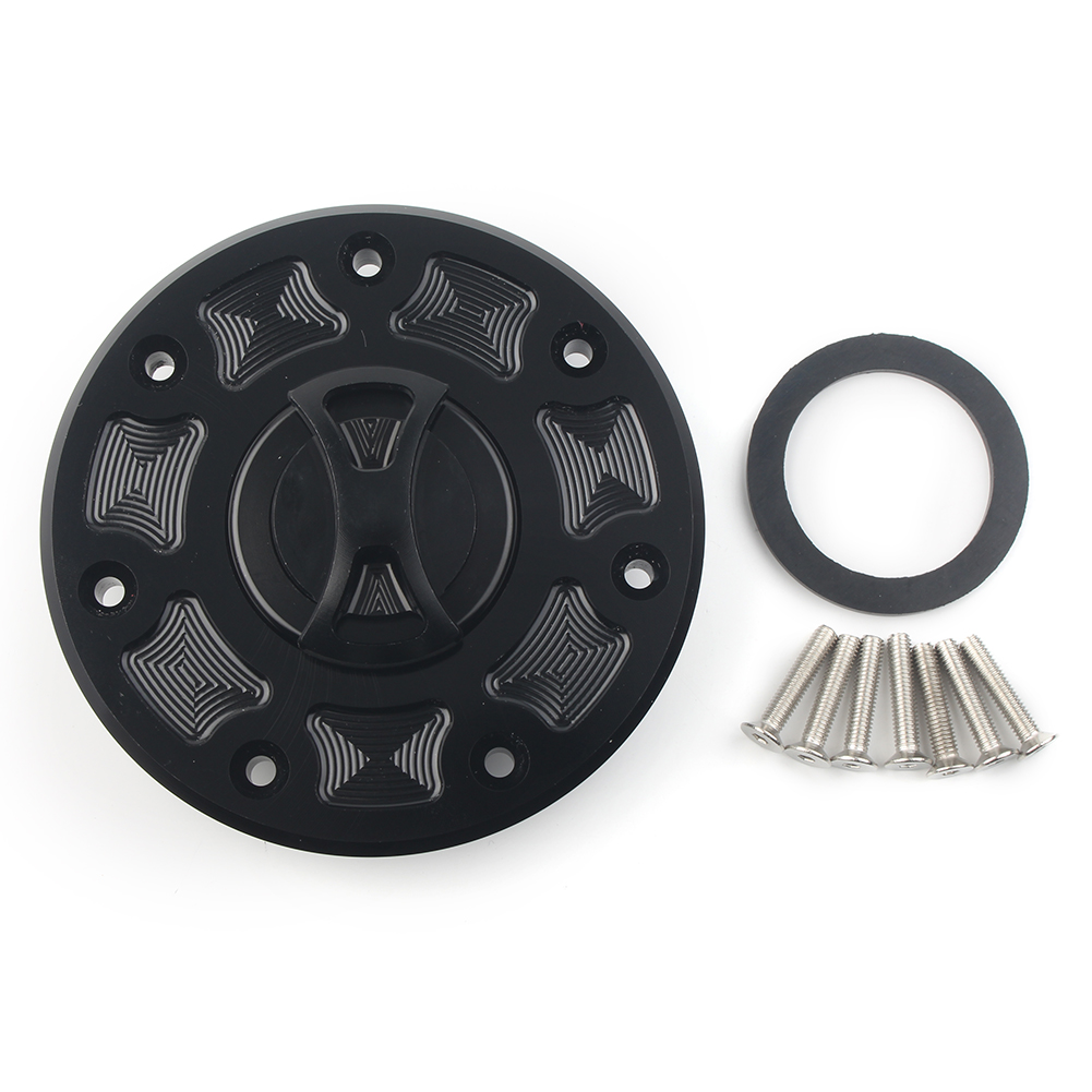 ルート Fuel Gas Tank Cap Cover fit for Kawasaki NINJA 500 ZX-6 ZX-7 ZX-9
