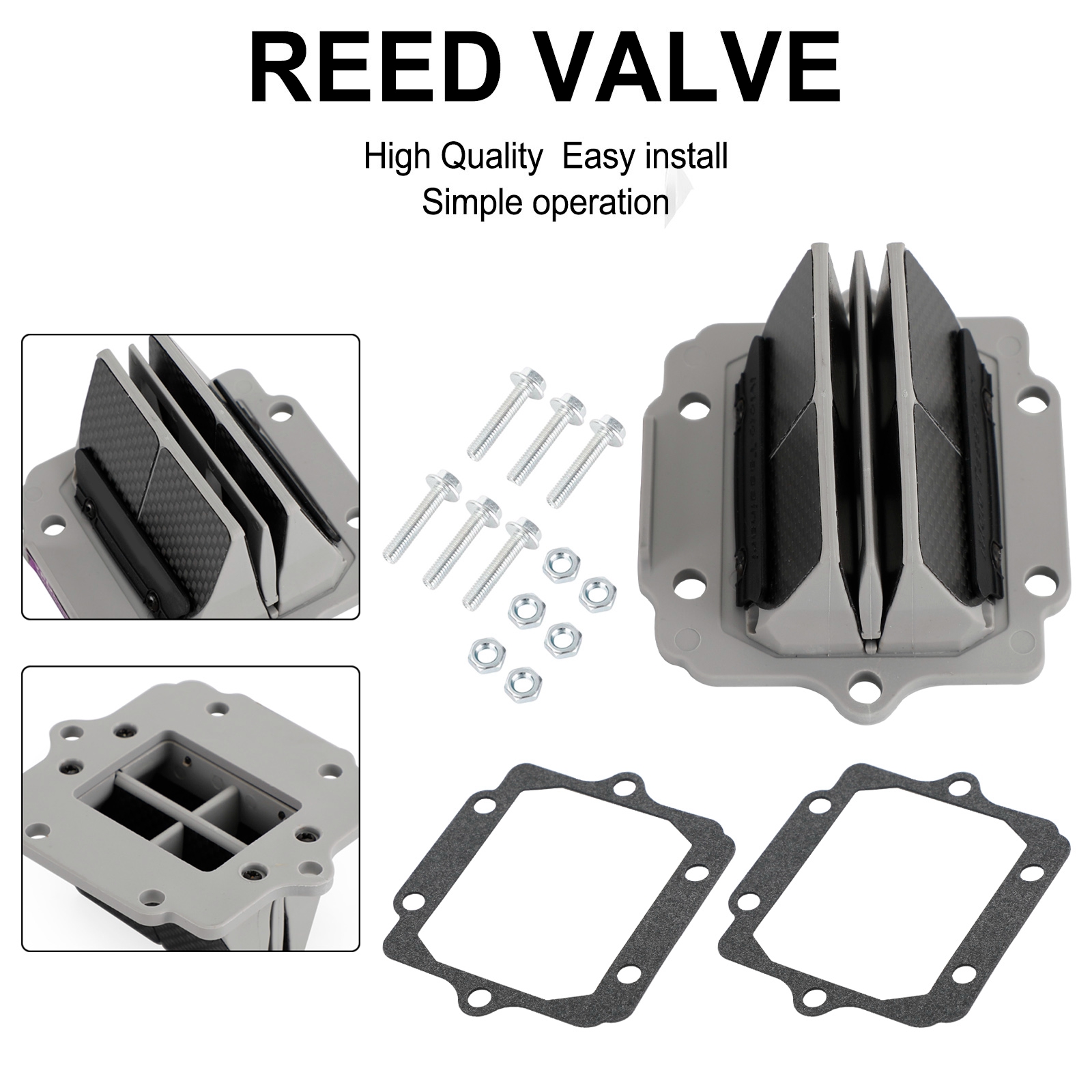 スノウスキップパルヴィ LSR ② V2R131 Reed Valve For Polaris Big Boss Scrambler Sportsman Xplorer