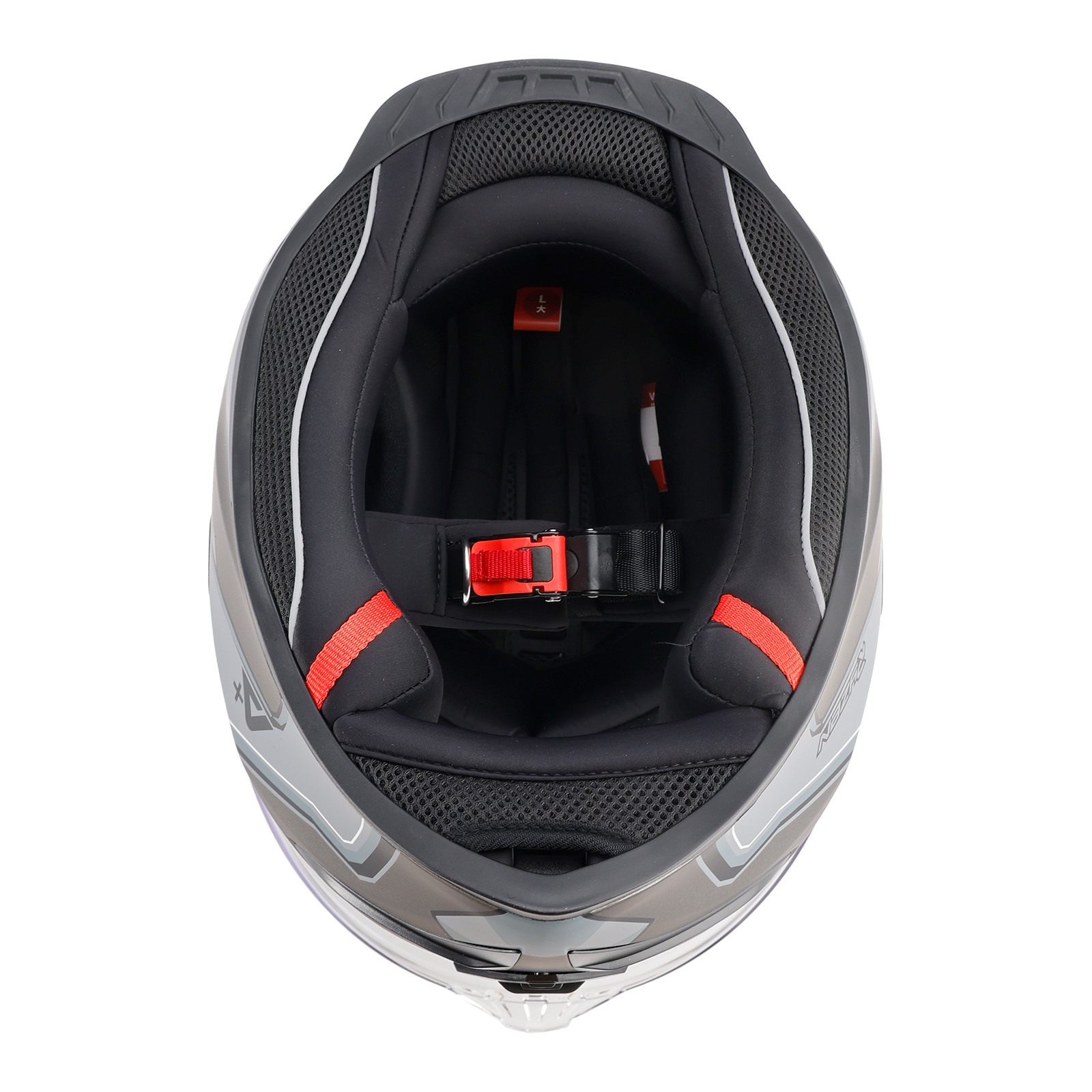 DOT Motorcycle Helmet Adult Street Full Face Gray White US
