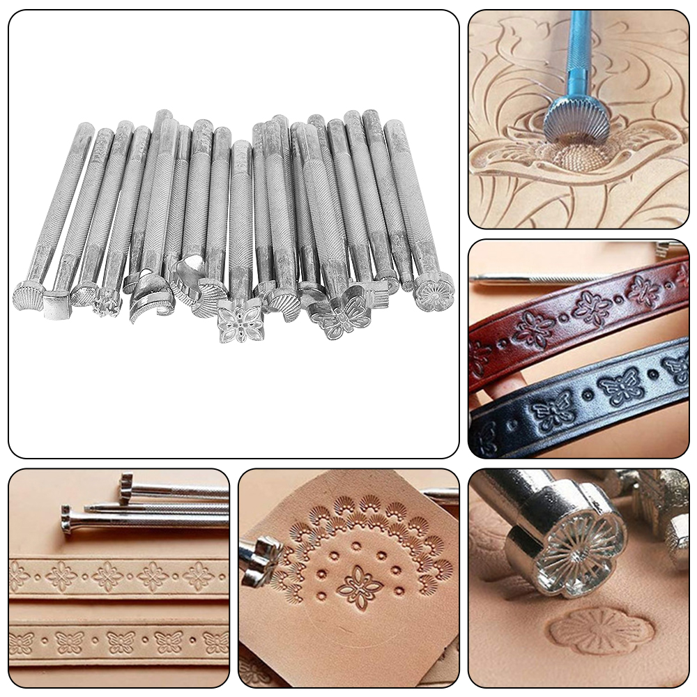 Accesorios metálicos para marcar patrones en cuero