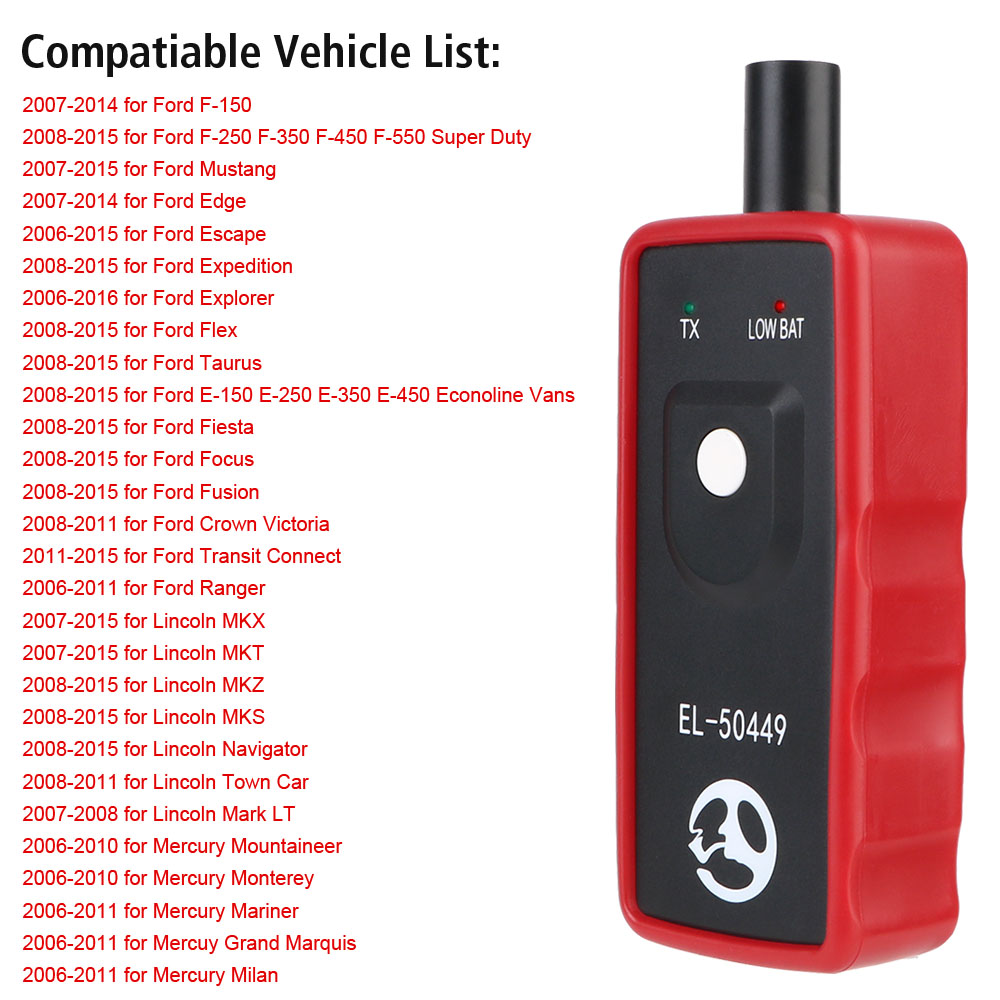 Compatible with Ford for Edge 2011-2015 TPMS タイヤ空気圧センサー 9L3Z-1A189 フォードtpms  DE8T- Compatible With Mercury For Mariner For Milan 2010-2011 DE8T-1A180