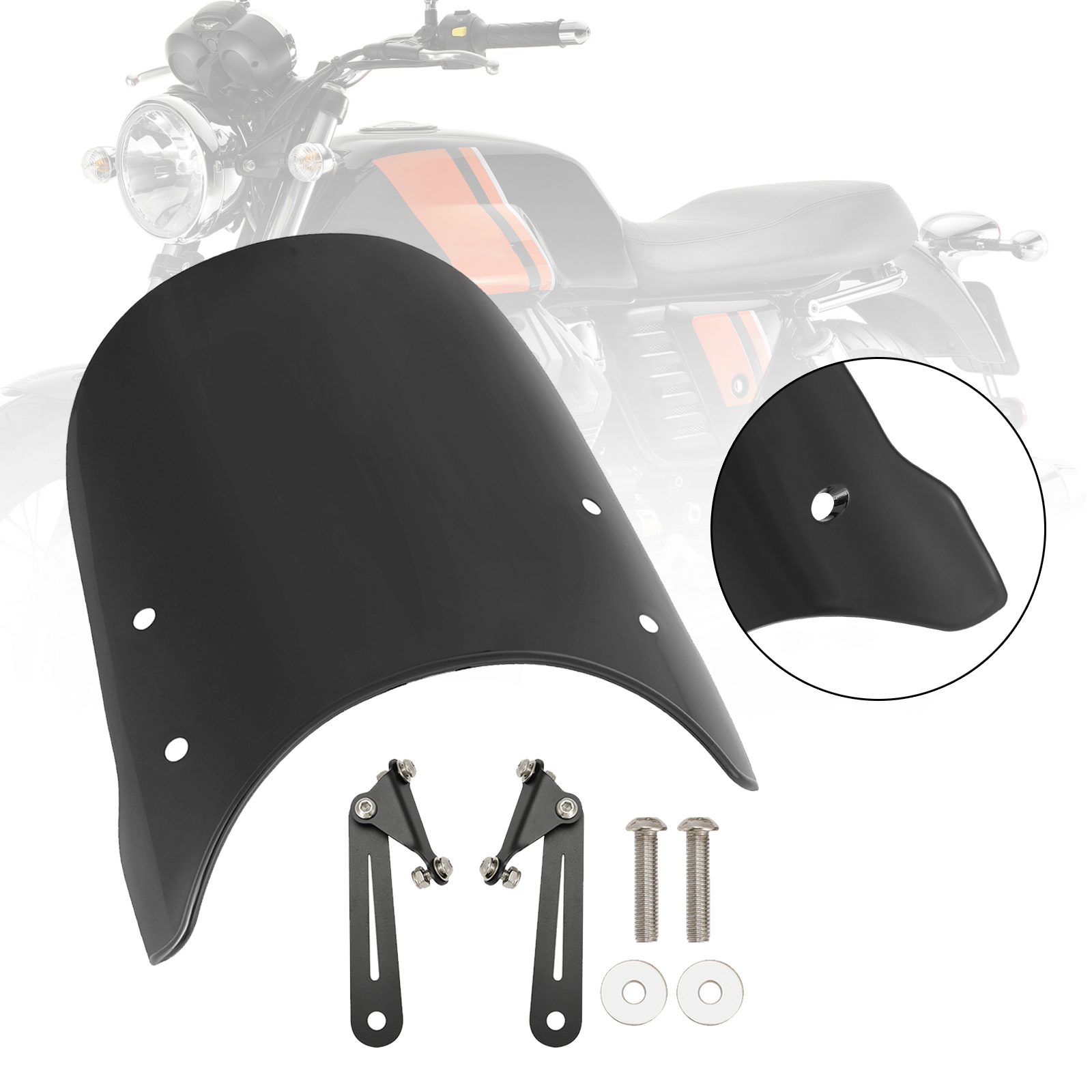 Windshield WindScreen Fits MOTO GUZZI V7 Classic 2016-2023 V9