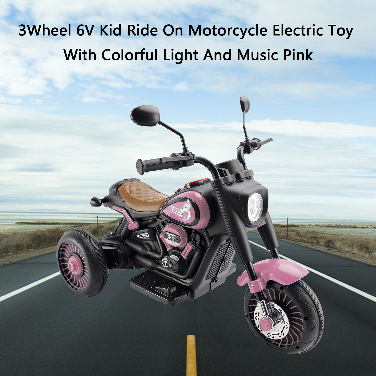 3-Wheel 6V Kid Ride On Motorcycle