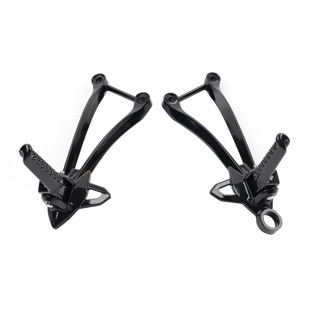 Rear Passenger Footpeg Brackets For Kawasaki Ninja ZX6R 2009-2024 & ZX10R 2008-2010 (Black, Aluminum)