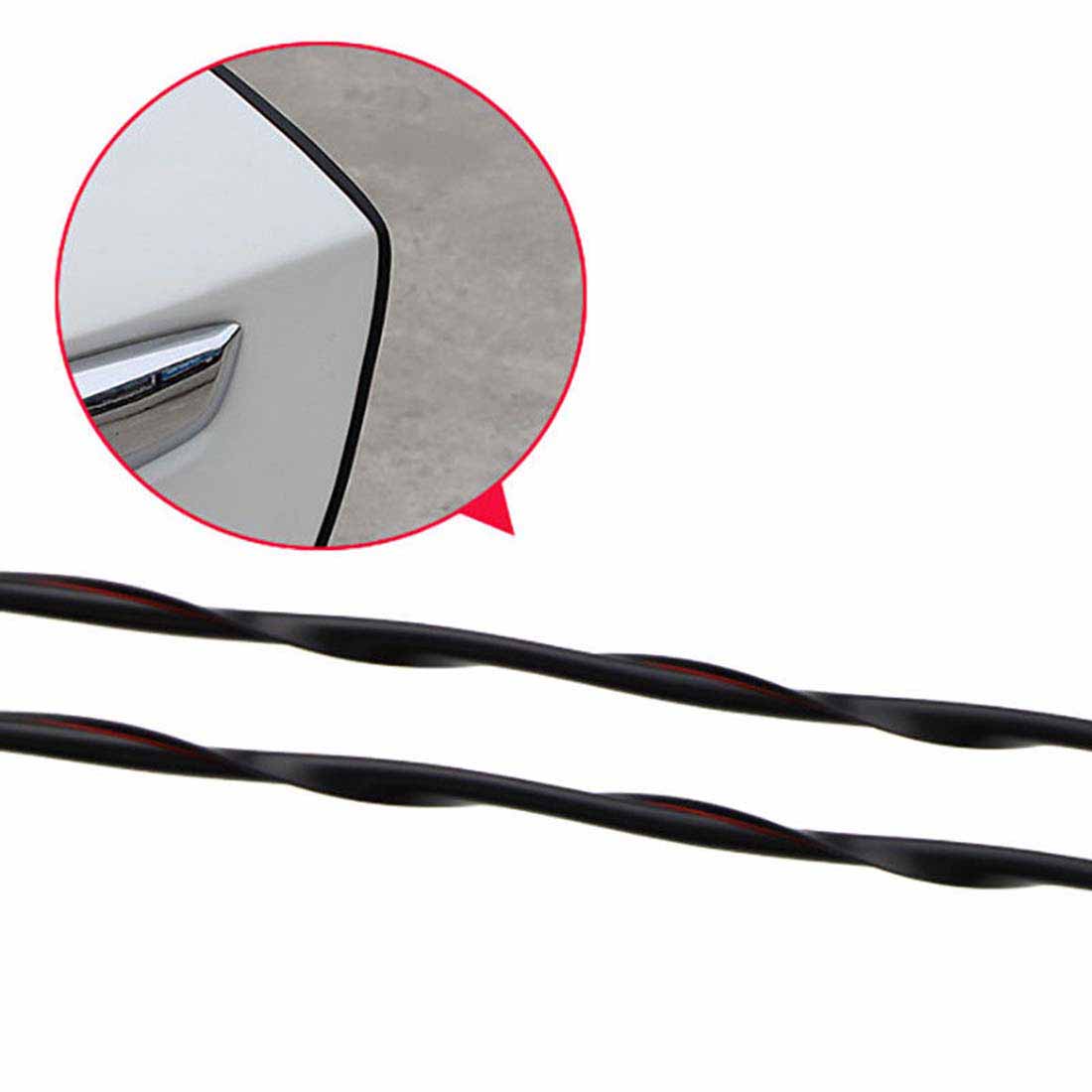 Car Door Edge Guard Trim Protector U Profile 5M Roll Moulding Trim Strip Black eBay