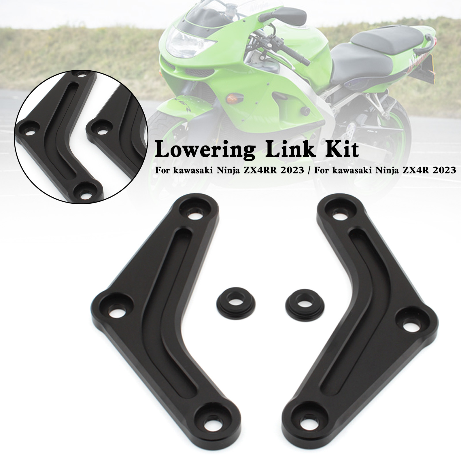りき Adjustable Lowering Link Kit For kawasaki Ninja ZX-4R / ZX4RR 2023