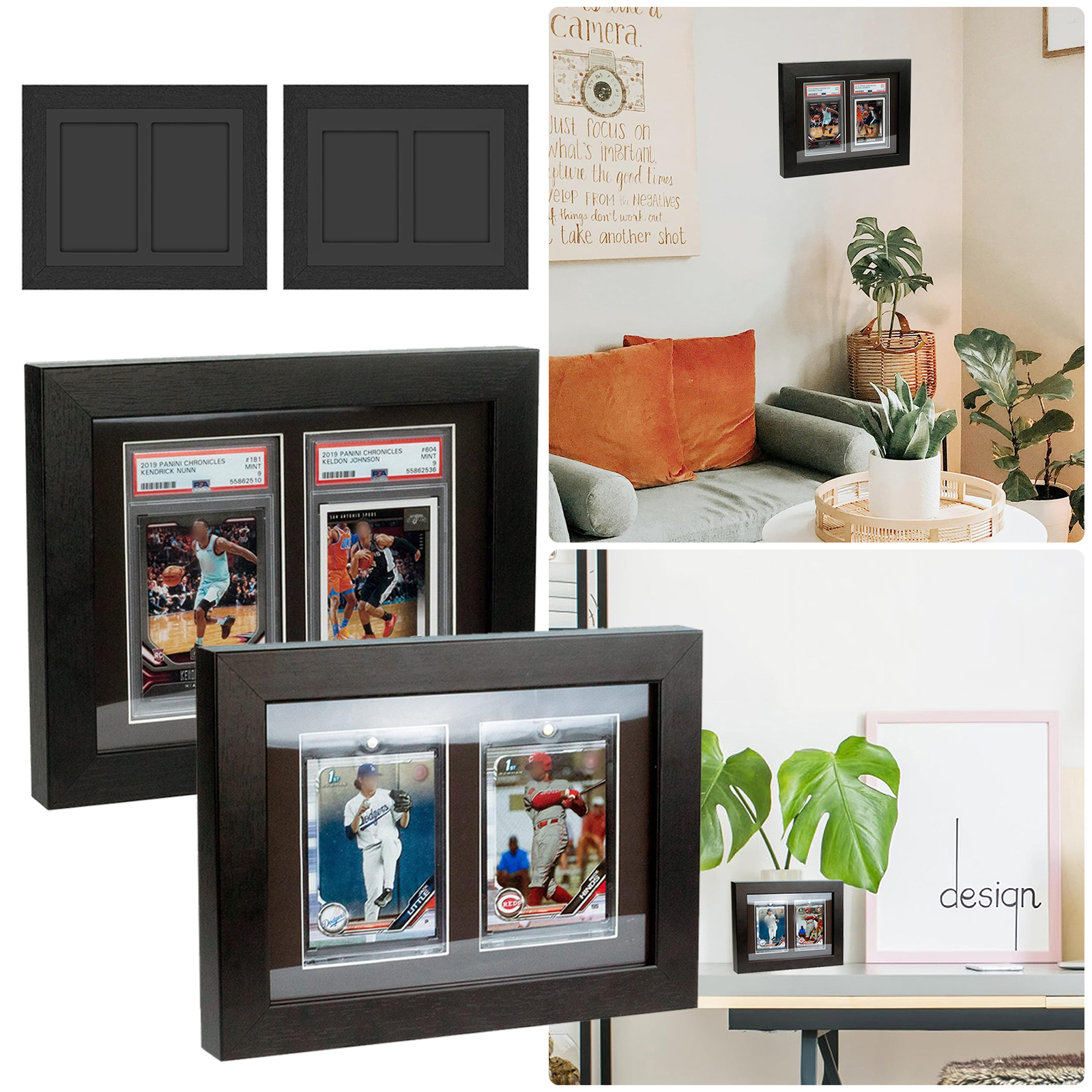 mtg card wall display Trading Frame - Mount for Baseball Magnetic Card Holder density EVA foam protection Art card collection display ideas