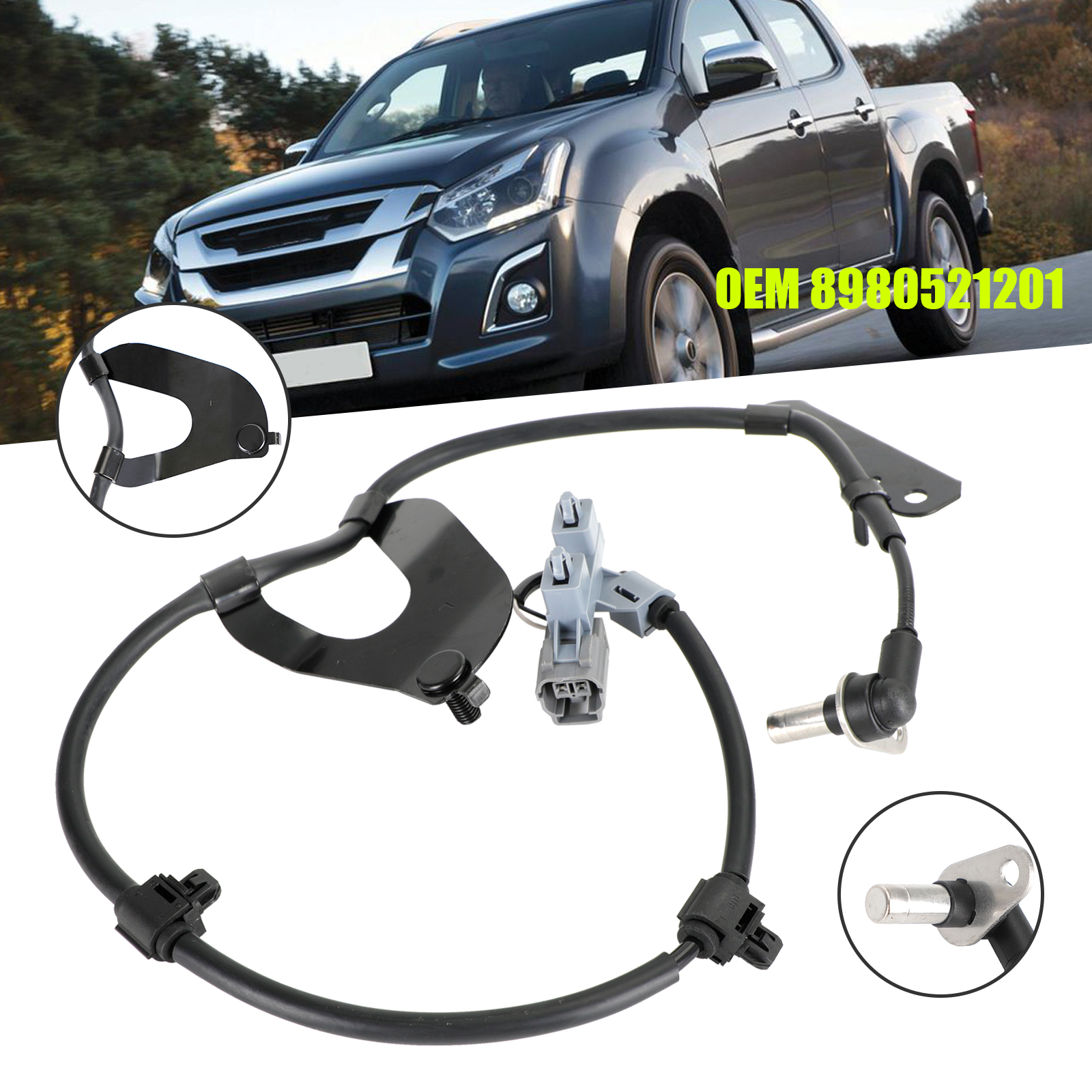 ABS Wheel Speed Sensor Front Left For Isuzu D-Max 2.5 Twin