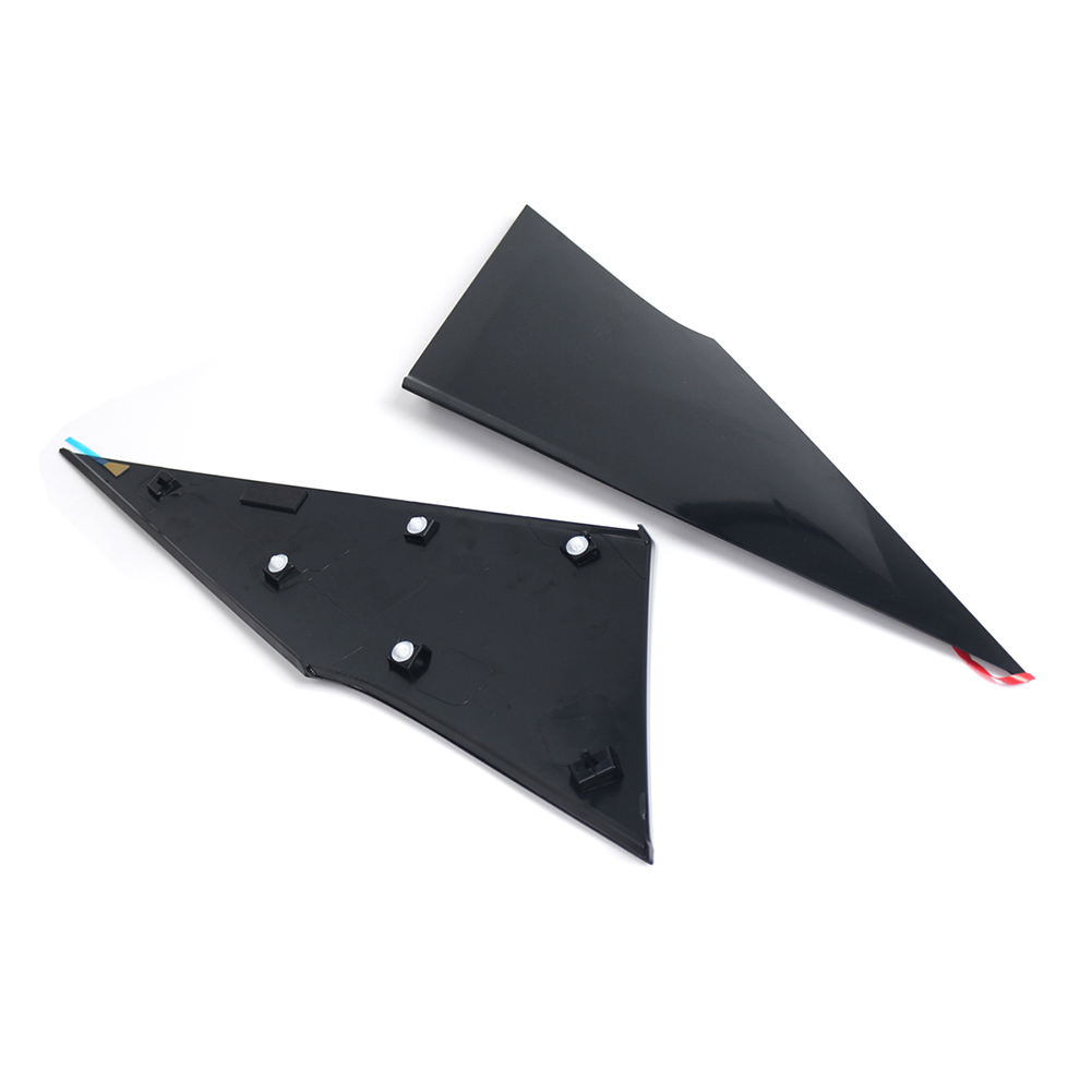 ケース Pair Glossy Black Rear Quarter Moldings Cover 62505-47012 For