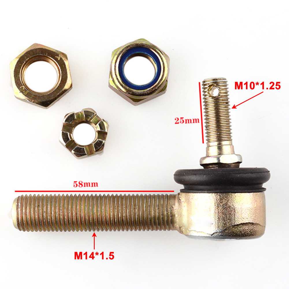 GOOFIT Biellette Tie Rod End 10mm Pour ATV 50cc 70cc 90cc 110cc 125cc 200cc 250cc