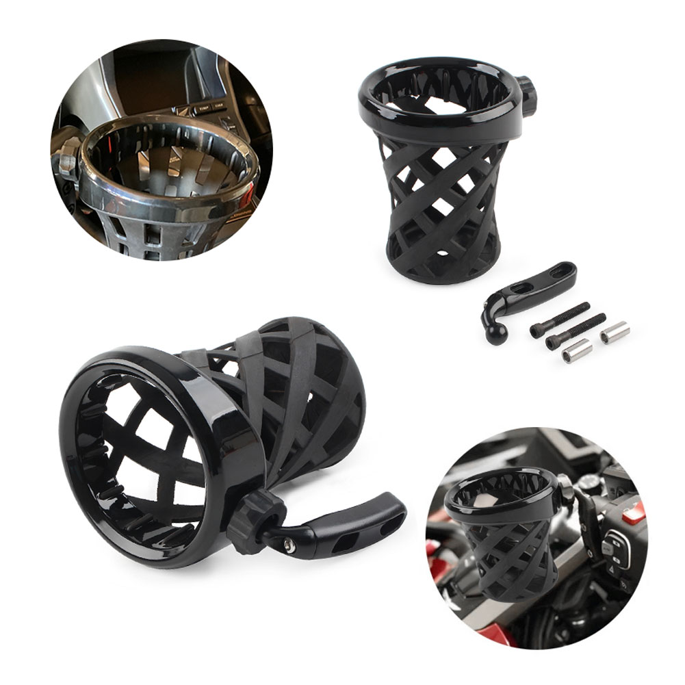 Chrome Universal Motorcycle Handlebar Cup Holder M... – Grandado Chrome Universal Motorcycle Handlebar Cup Holder M... – Grandado