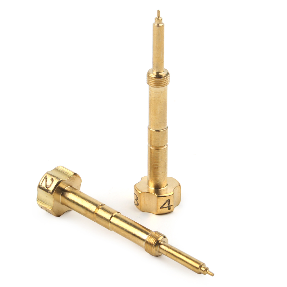Adjustable Fuel Air Mixture Screws For Yamaha Raptor 660 (2001-2005 Except 2003) – Upgraded Brass, 2 Sets