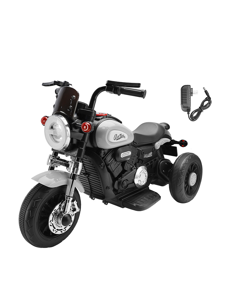 3 Wheel Kids Ride On Motorcycle Gray