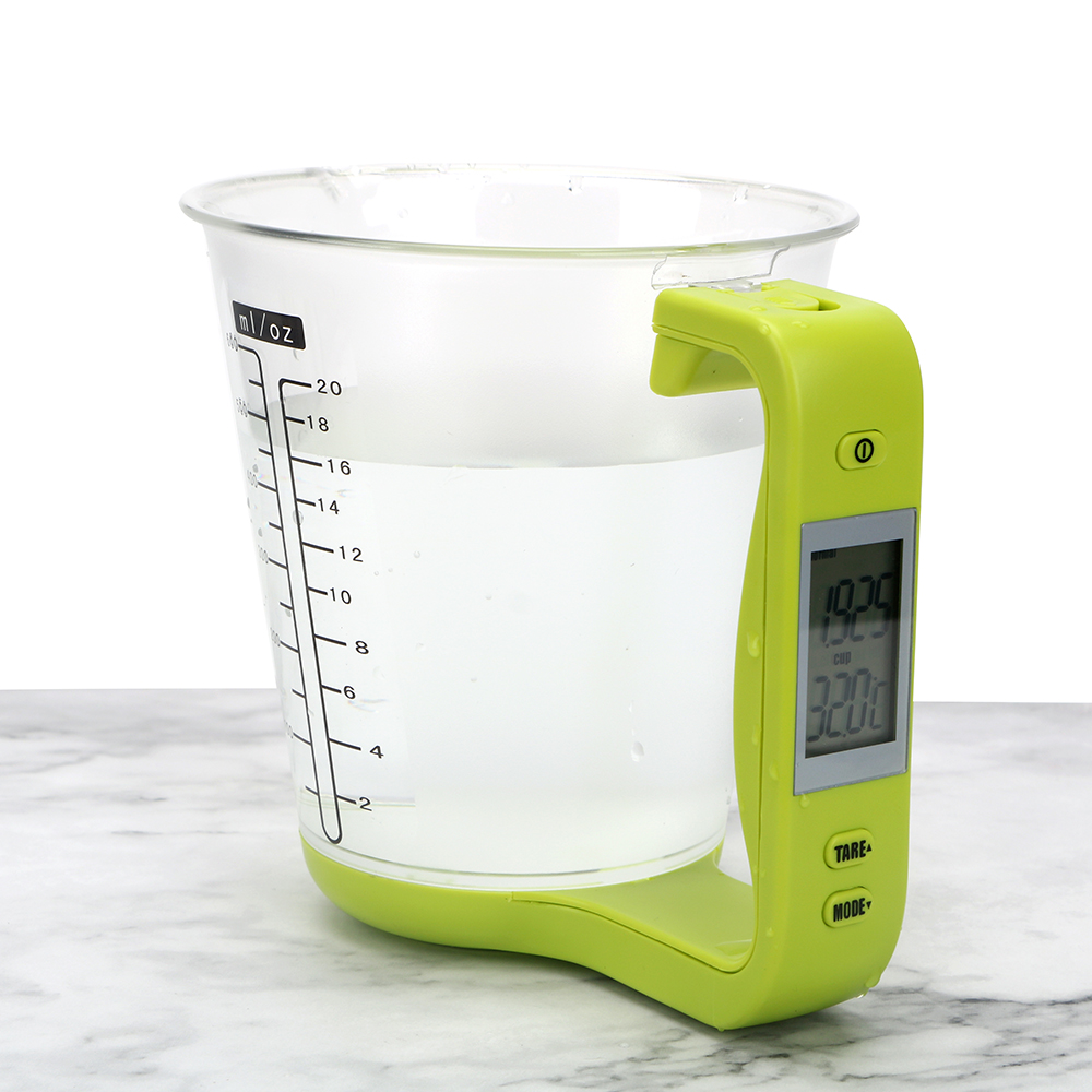 Description Picture 5 of itemPlastic with LCD Display Digital Beaker Temperature Measurement Cups Electronic Tool Hostweigh Measuring Cup Kitchen Scales