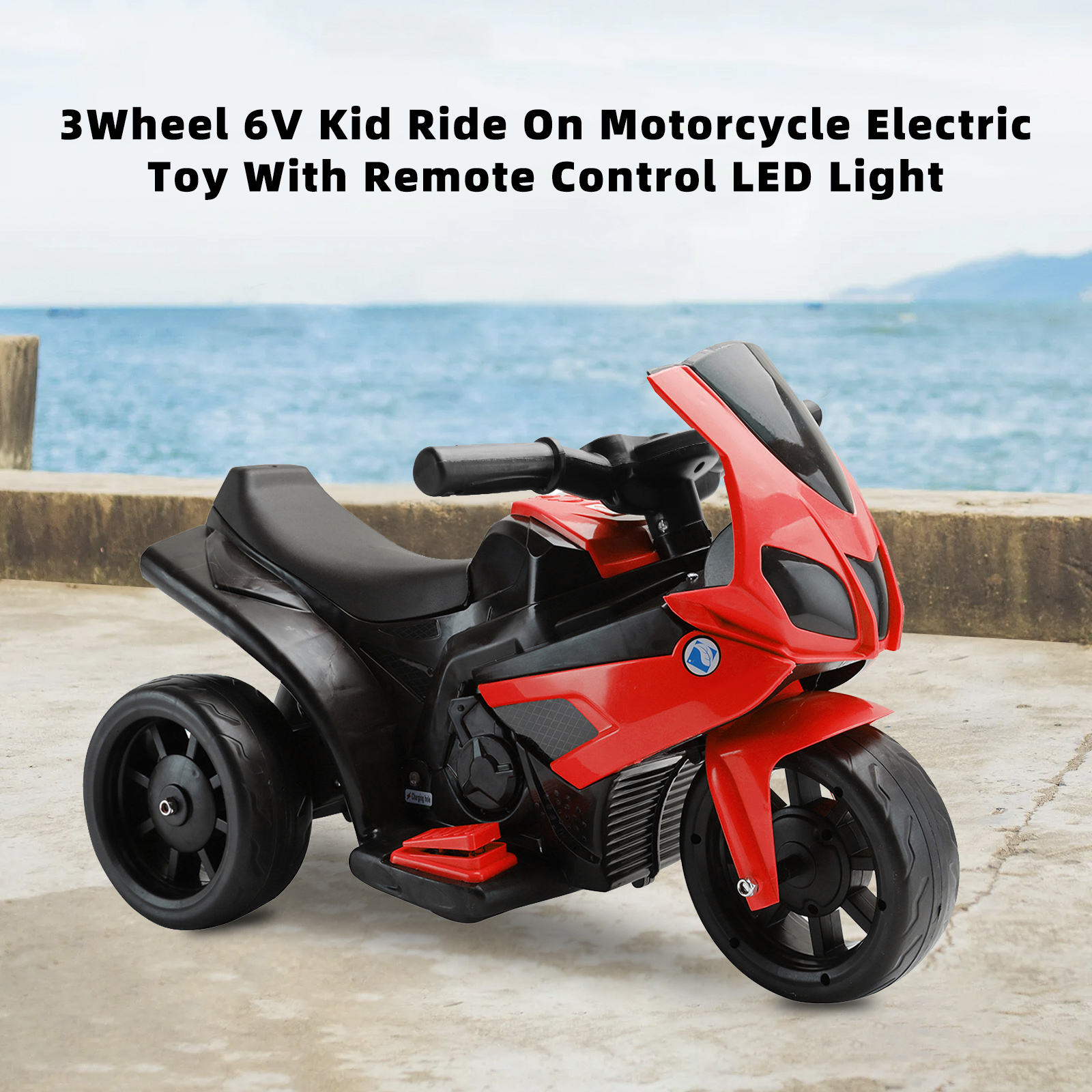 3-Wheel 6V Kid Ride-On Motorcycle