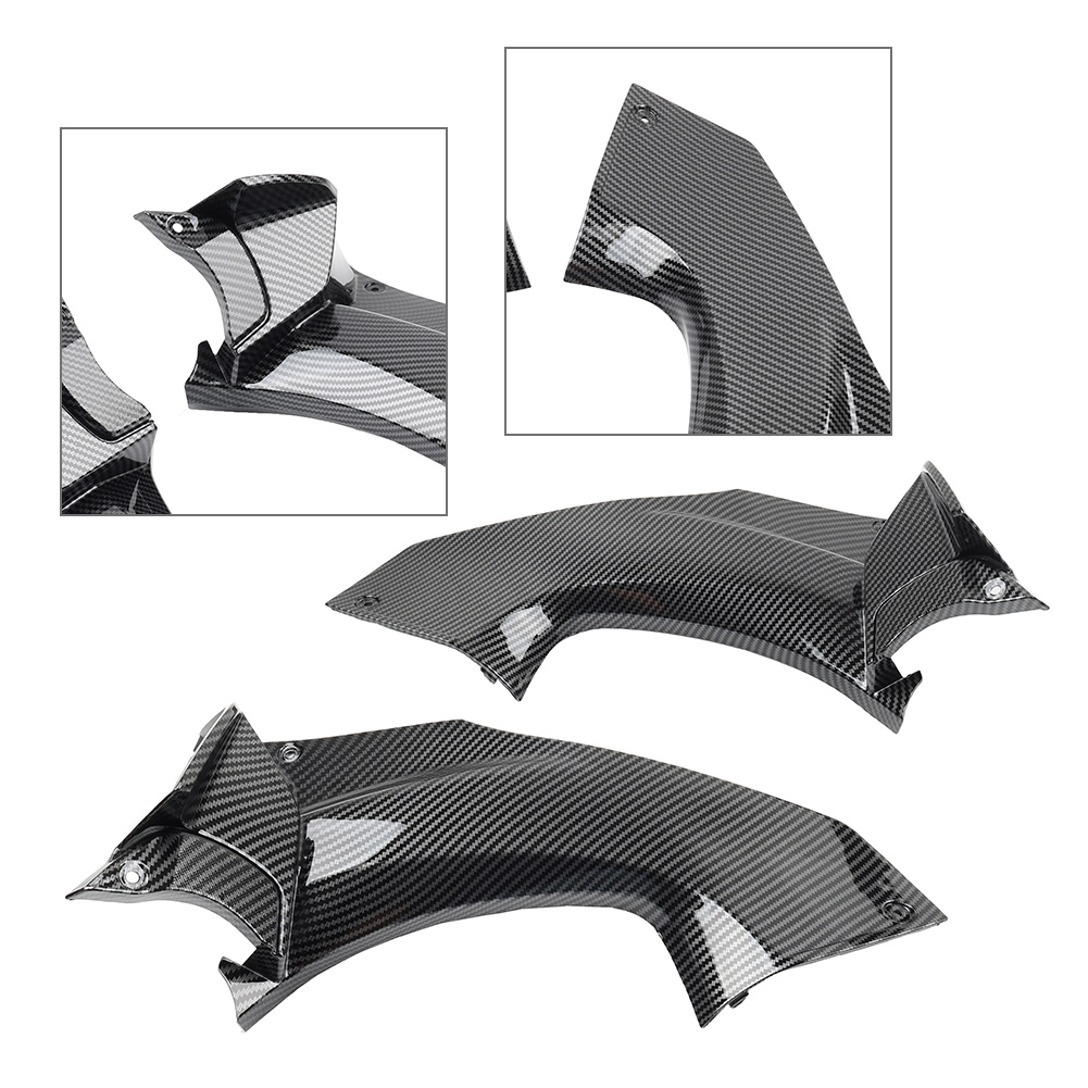 2x Carbon Look Air Intake Cover Carbon Fiber For Kawasaki Ninja ZX