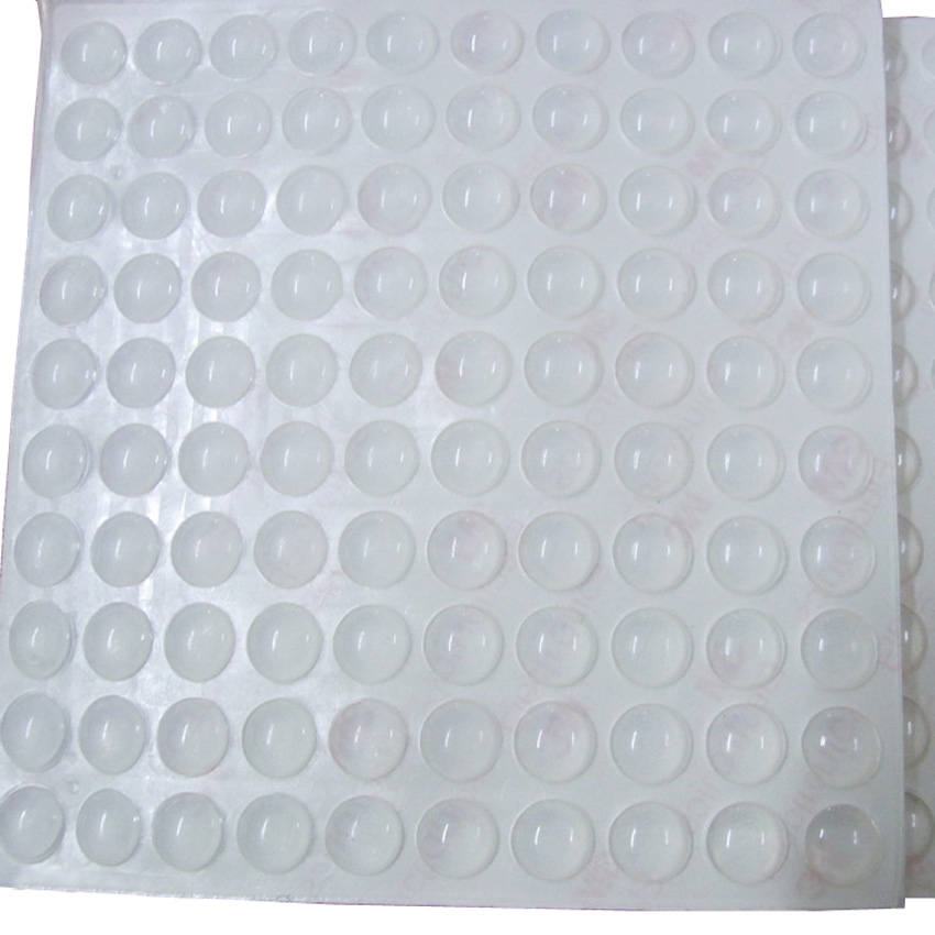 100 PCS SelfAdhesive anti collision Rubber Feet Small Round Clear